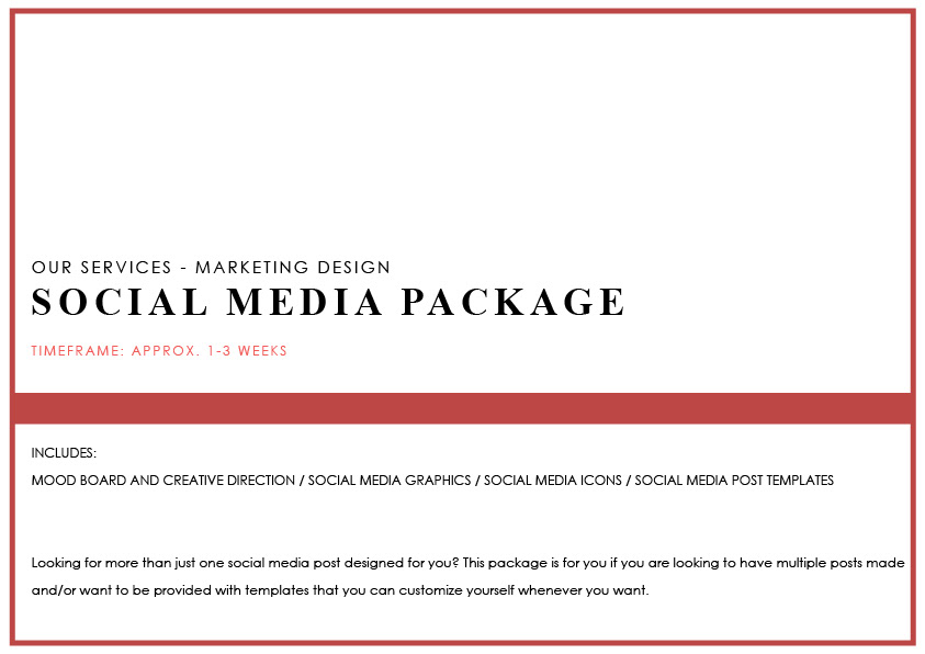 SOCIAL MEDIA PACKAGE