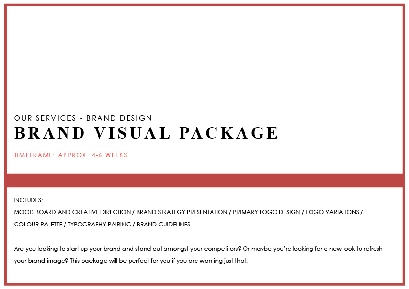 BRAND VISUAL PACKAGE