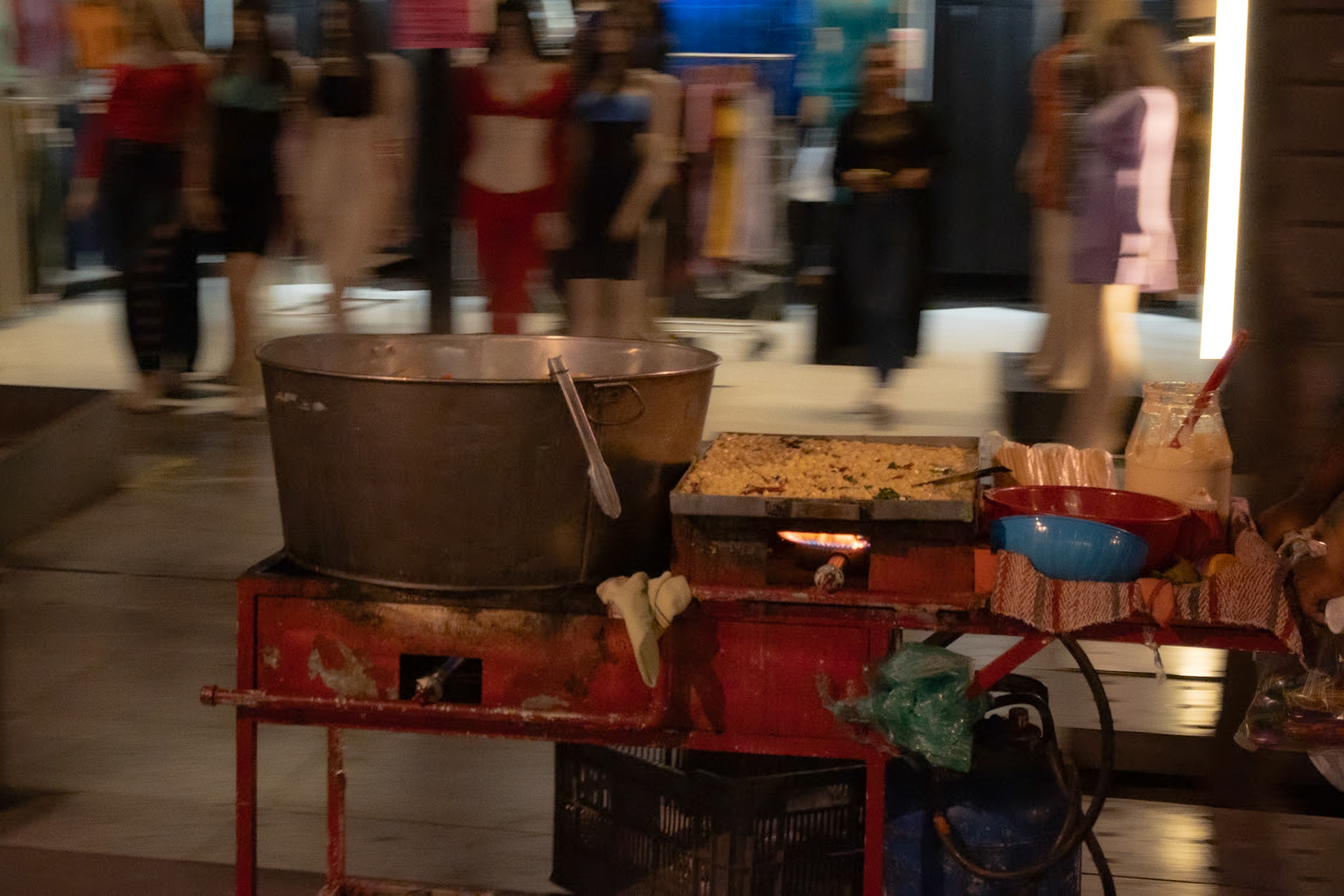 Street food in downtown Mexico City