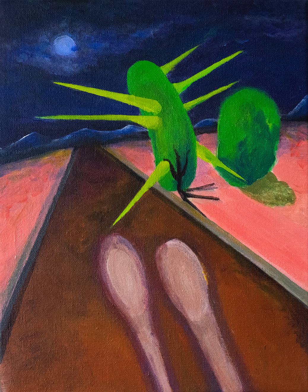 "Road 2" 23x30cm, acryclics on canvas