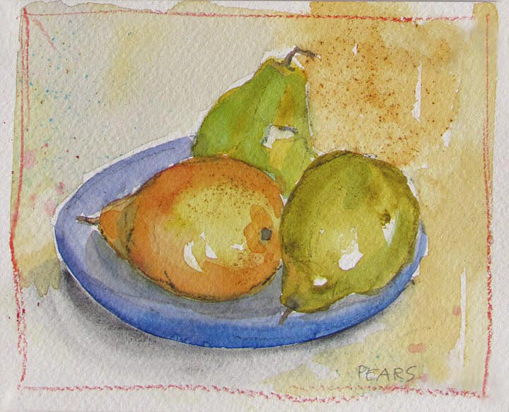 Pear Study  5 x 6.25