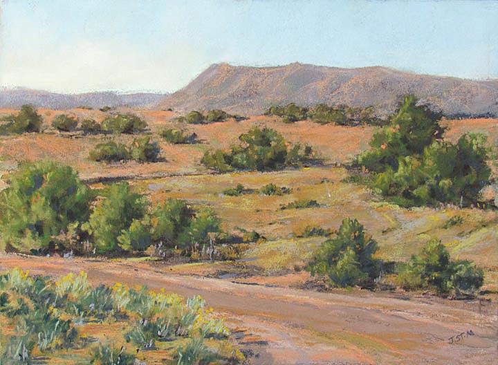 Cerro Pelon from Galisteo Basin  9 x 12