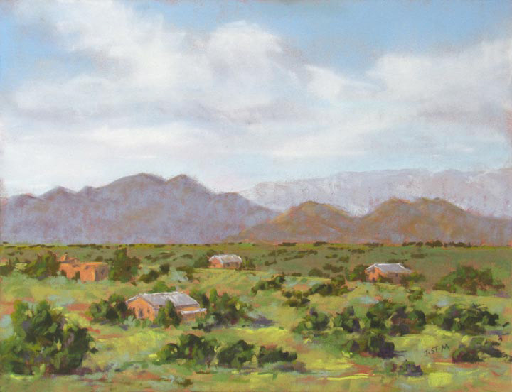 Turquoise Trail Mountain View  9 x 12