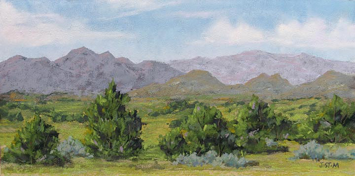 Distant Mountains  6 x 12