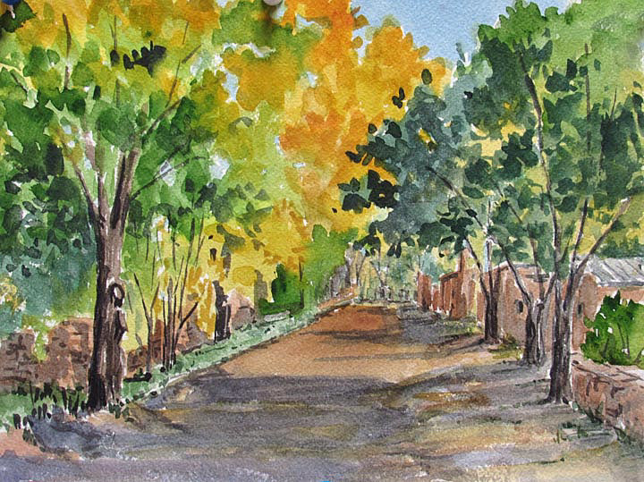 Santa Fe Scene  8 x 10
