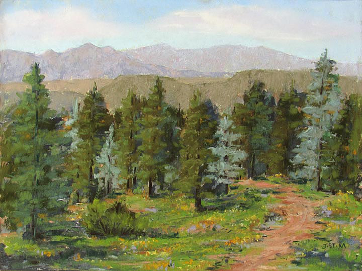 Aspen Vista in Summer  9 x 12