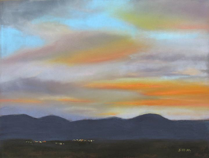 Mountain Sunset  9 x 12