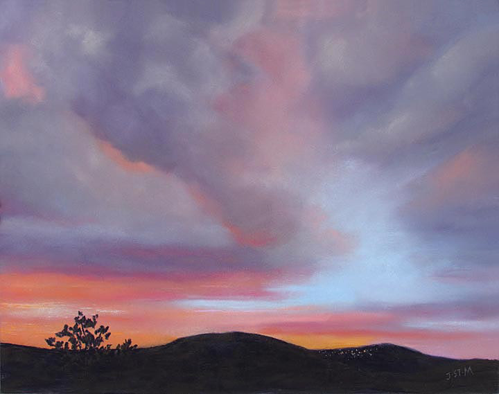 Distant Lights 9 x 12