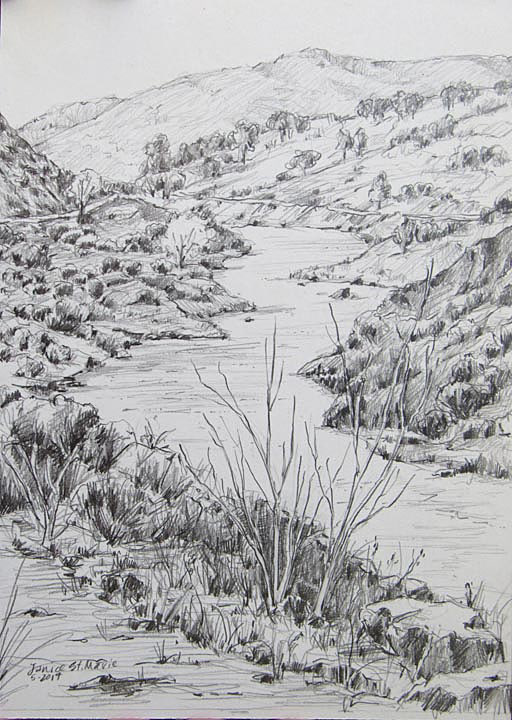 Rio Grande Near Taos 7 x 5