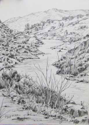 Rio Grande Near Taos 7 x 5