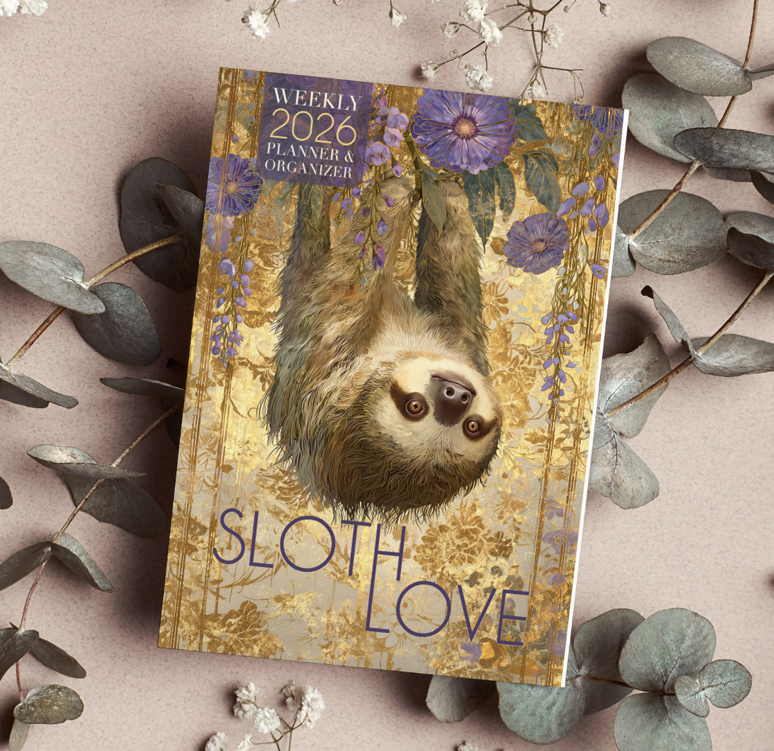 NEW: Sloth Love: 2026 Weekly Planner & Organizer