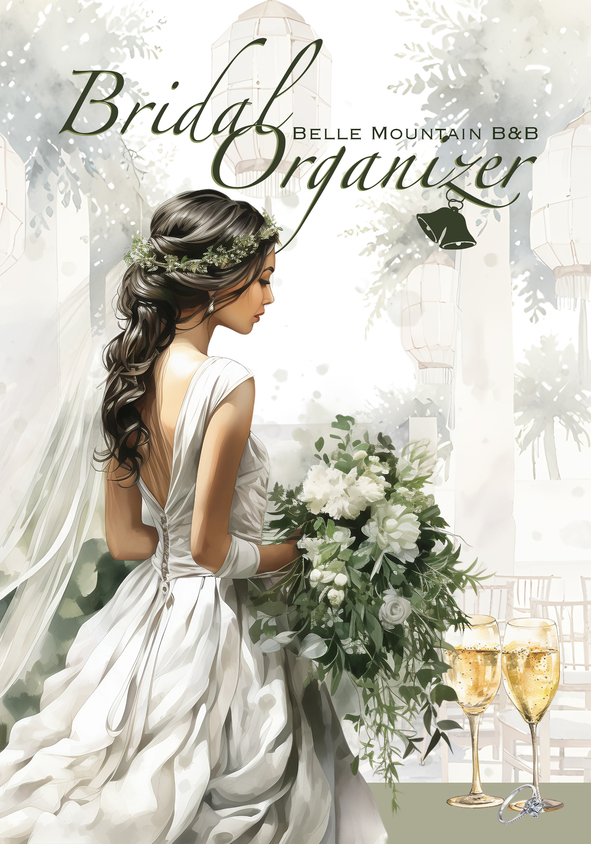 Wedding organizers gift your companies beautiful branded book to help the bride with pages to record appointments, contacts, check, lists, color choice notes, guest lists… along with your answers to Frequently Asked Questions. Why not sprinkle in some romantic poems or quotes too?