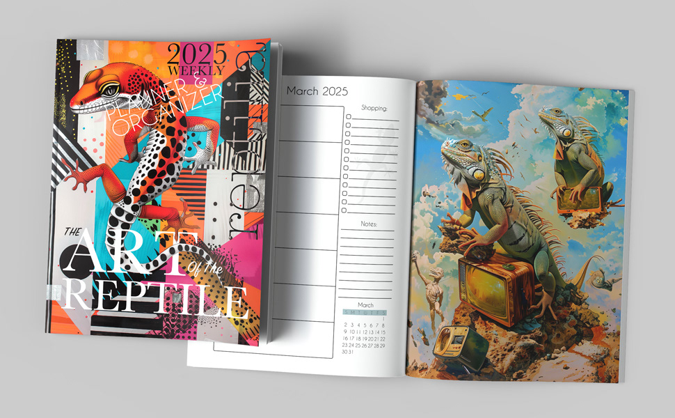 The Art of the Reptile 2025 Weekly Planner and Organizer
