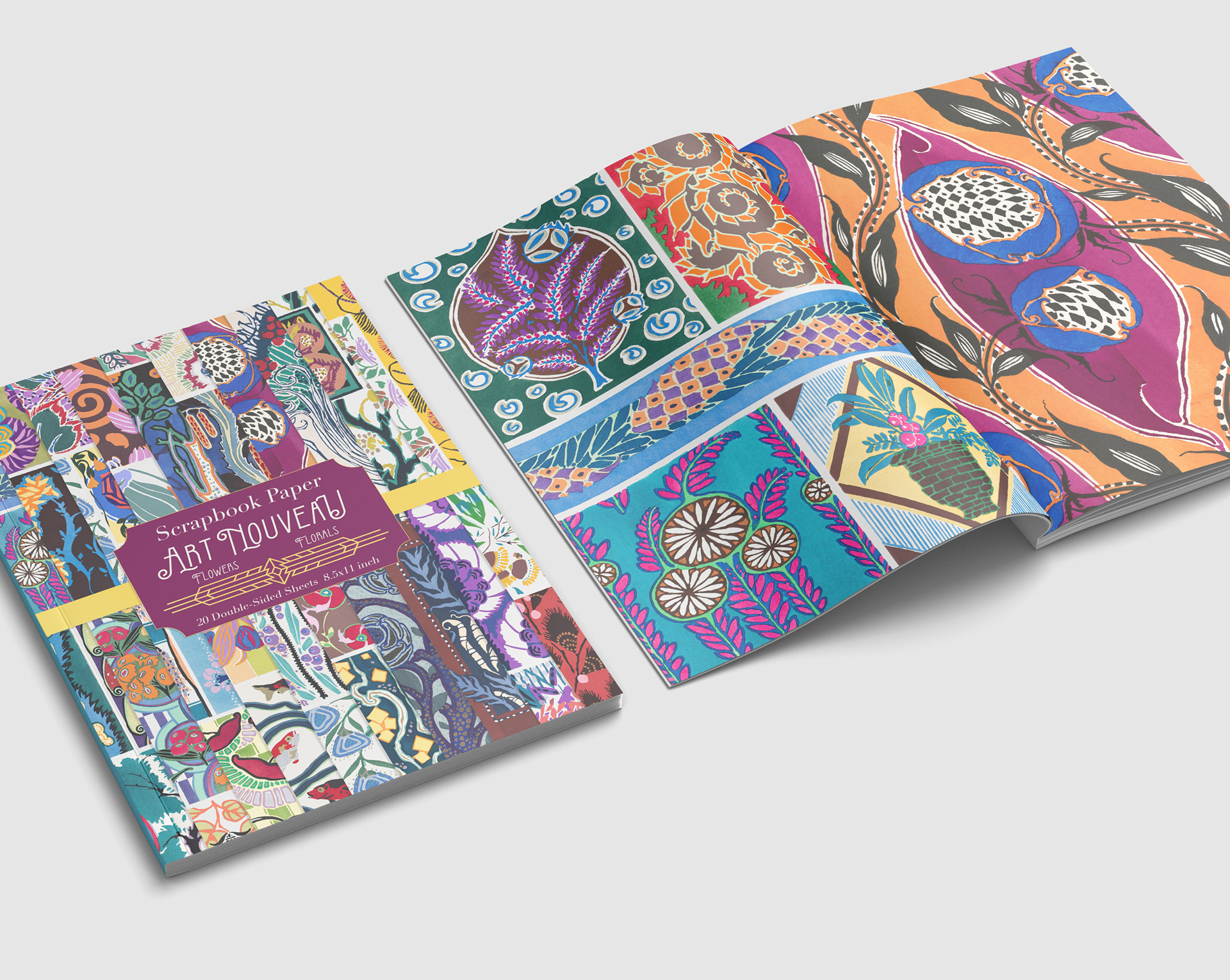 Art Nouveau Scrapbooking Paper