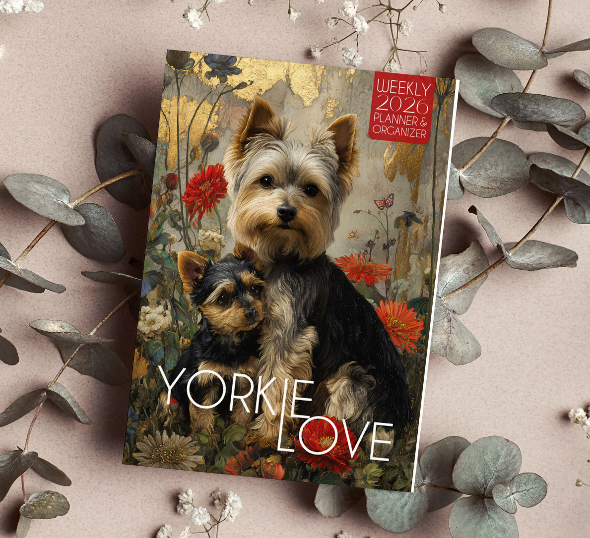 Yorkie Love Weekly 2026 Planner & Organizer