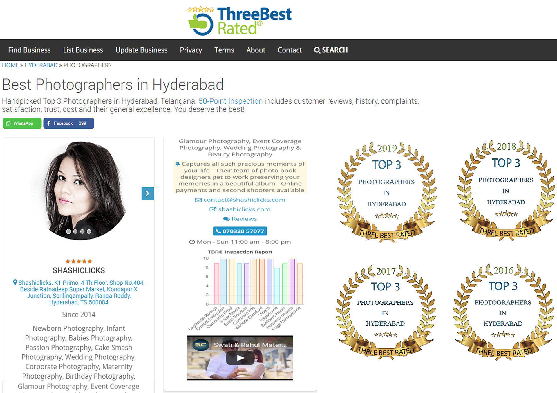 Three Best Rated Photographer in Hyderabad, Telangana 