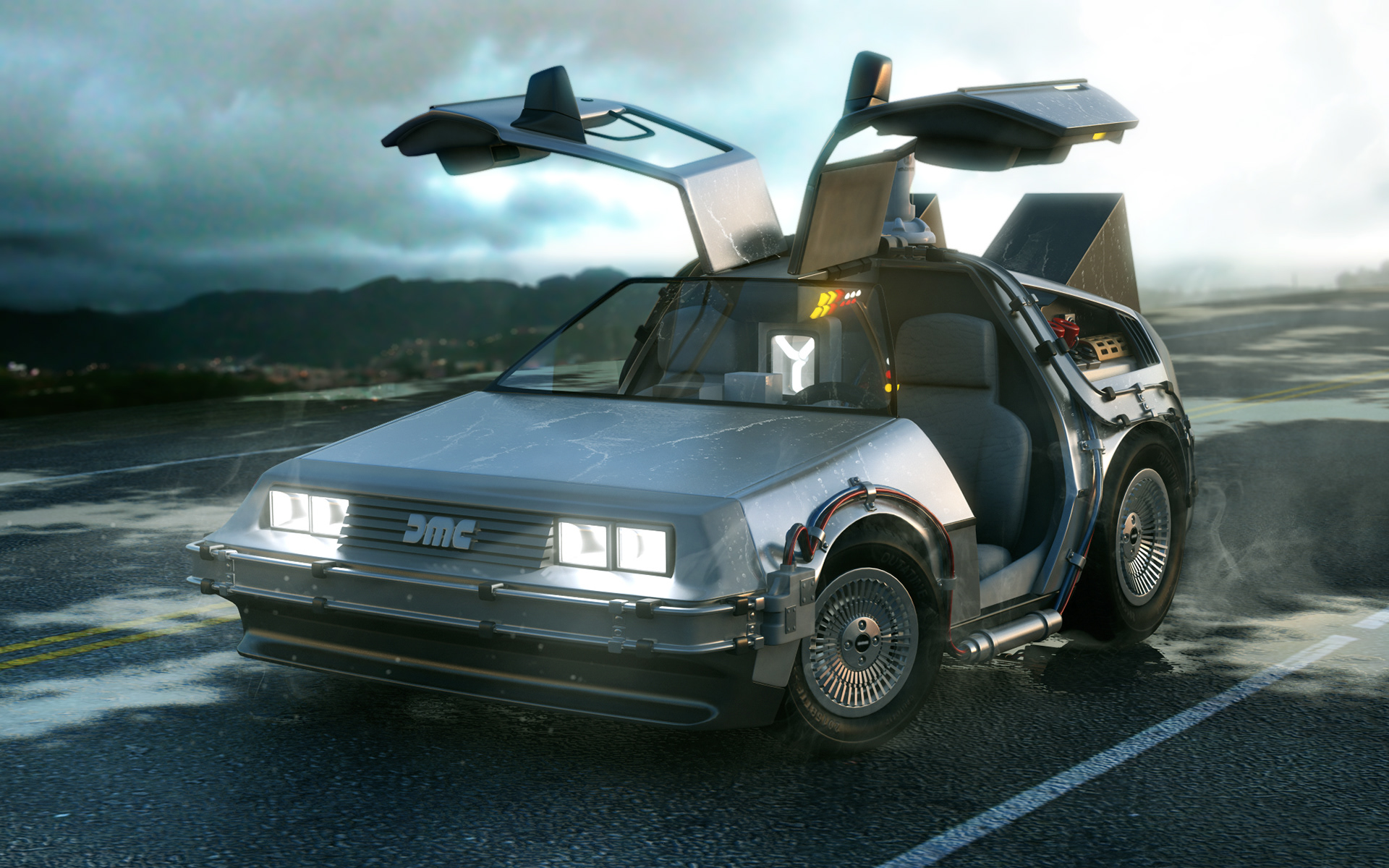 DELOREAN DMC 12 назад в будущее арт