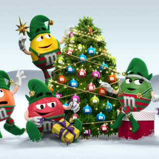 M&M's CHRISTMAS SCENE