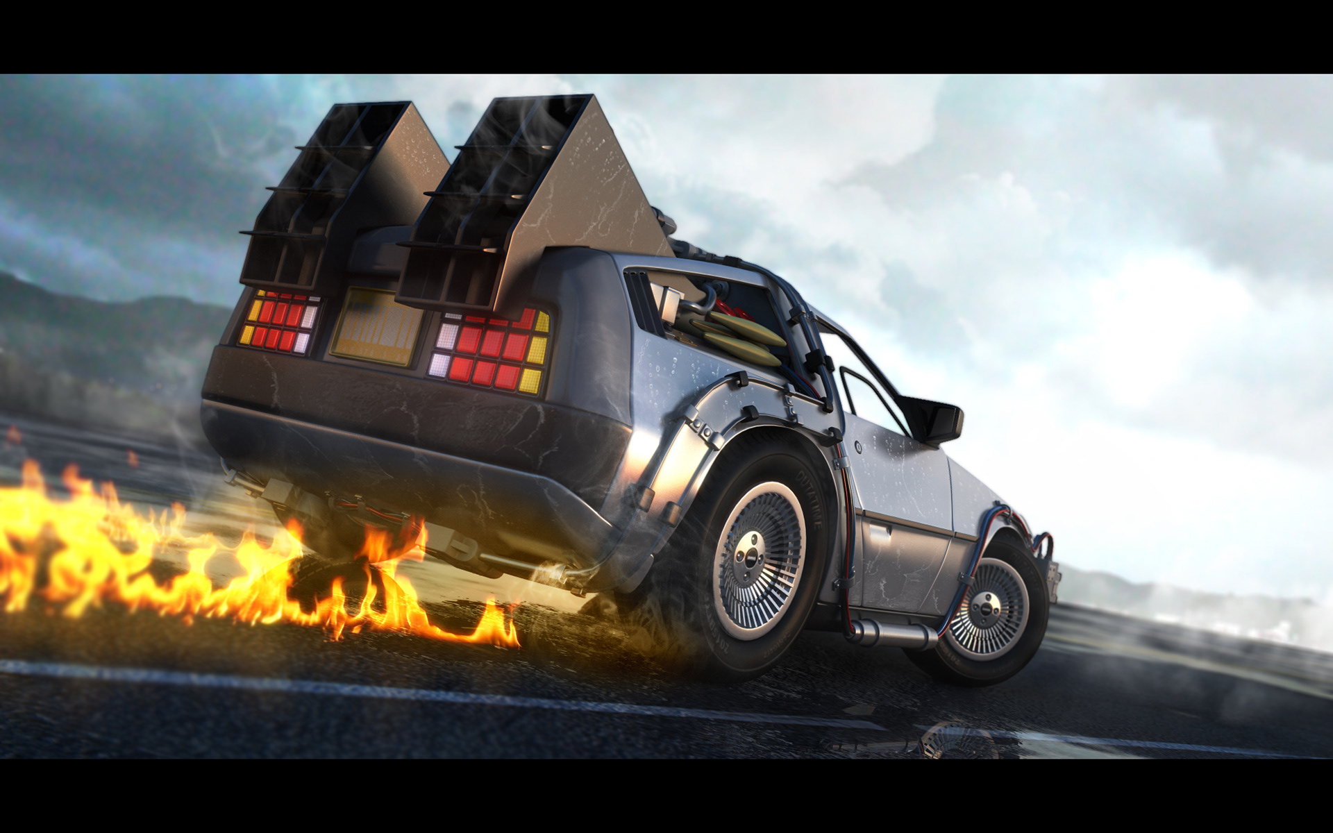 DELOREAN DMC 12 назад в будущее арт