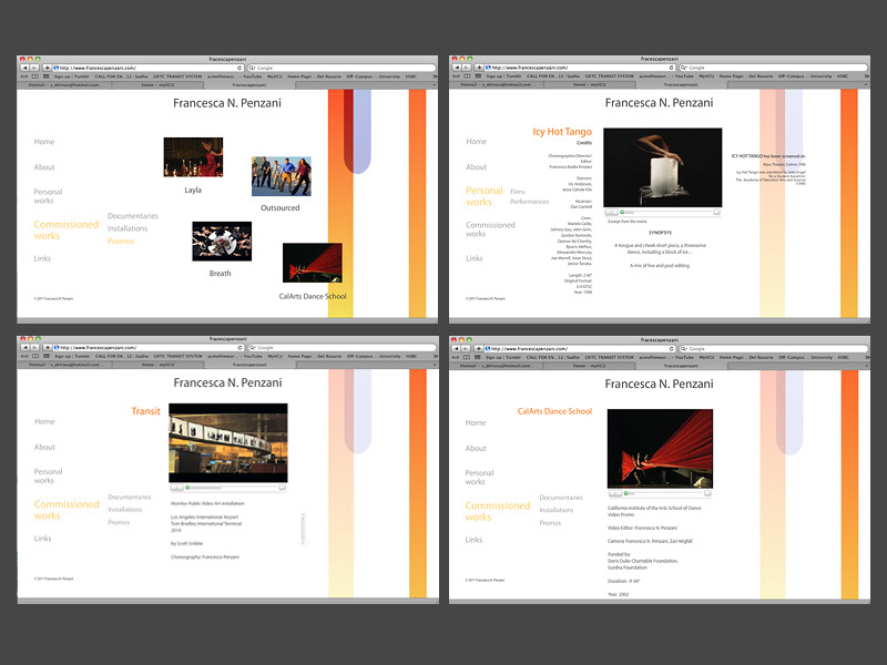 Website pages (UI and UX design)