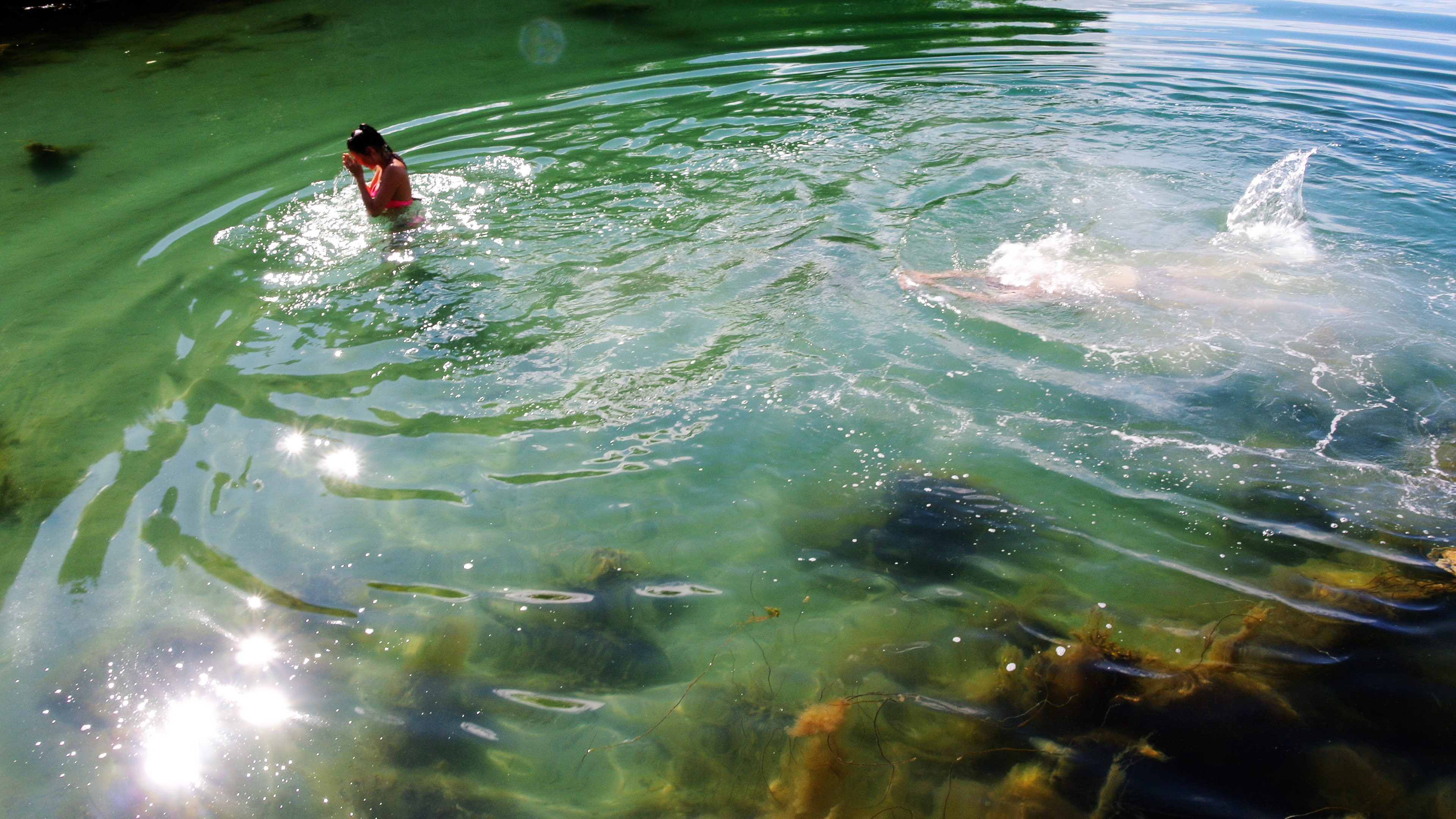Fin sandbotn i Fatlandshavnen