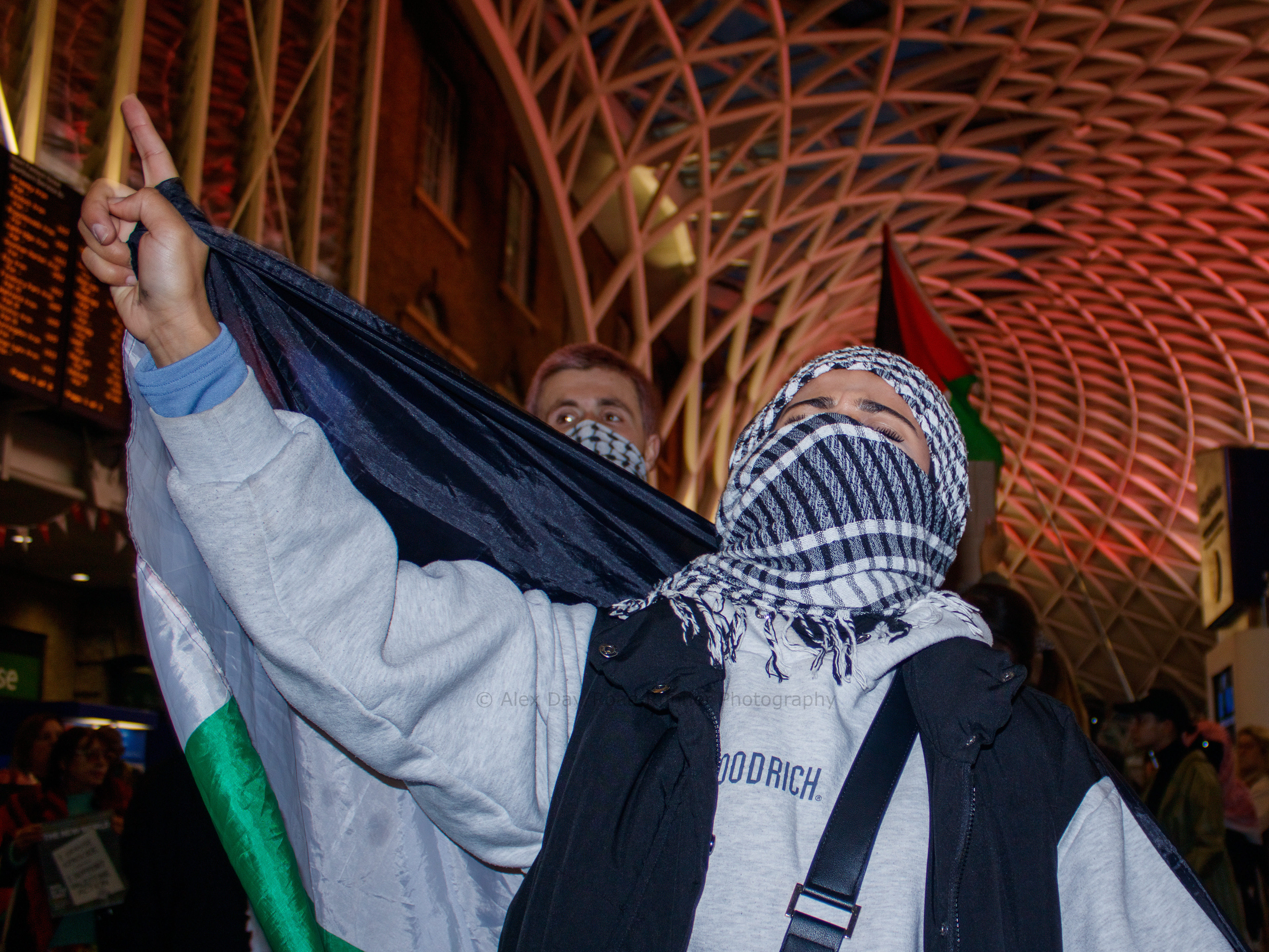 Protesters occupy London Kings Cross Station