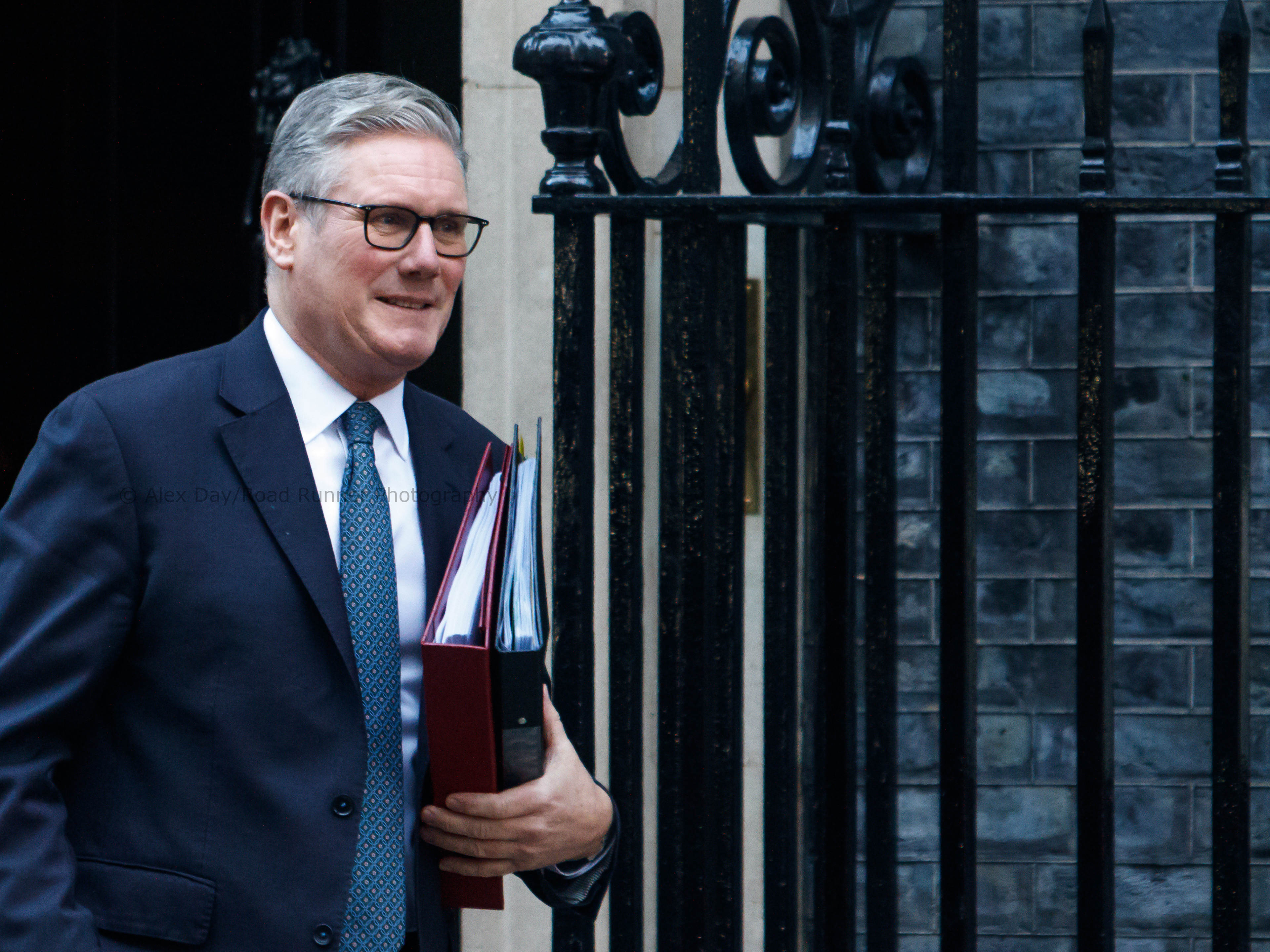 Sir Keir Starmer leaving number 10 Downing Street