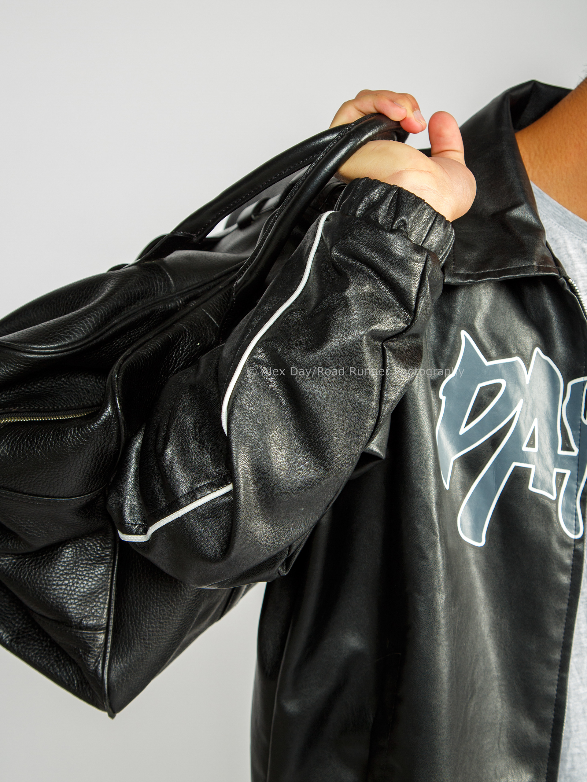 A mock fashion studio shoot