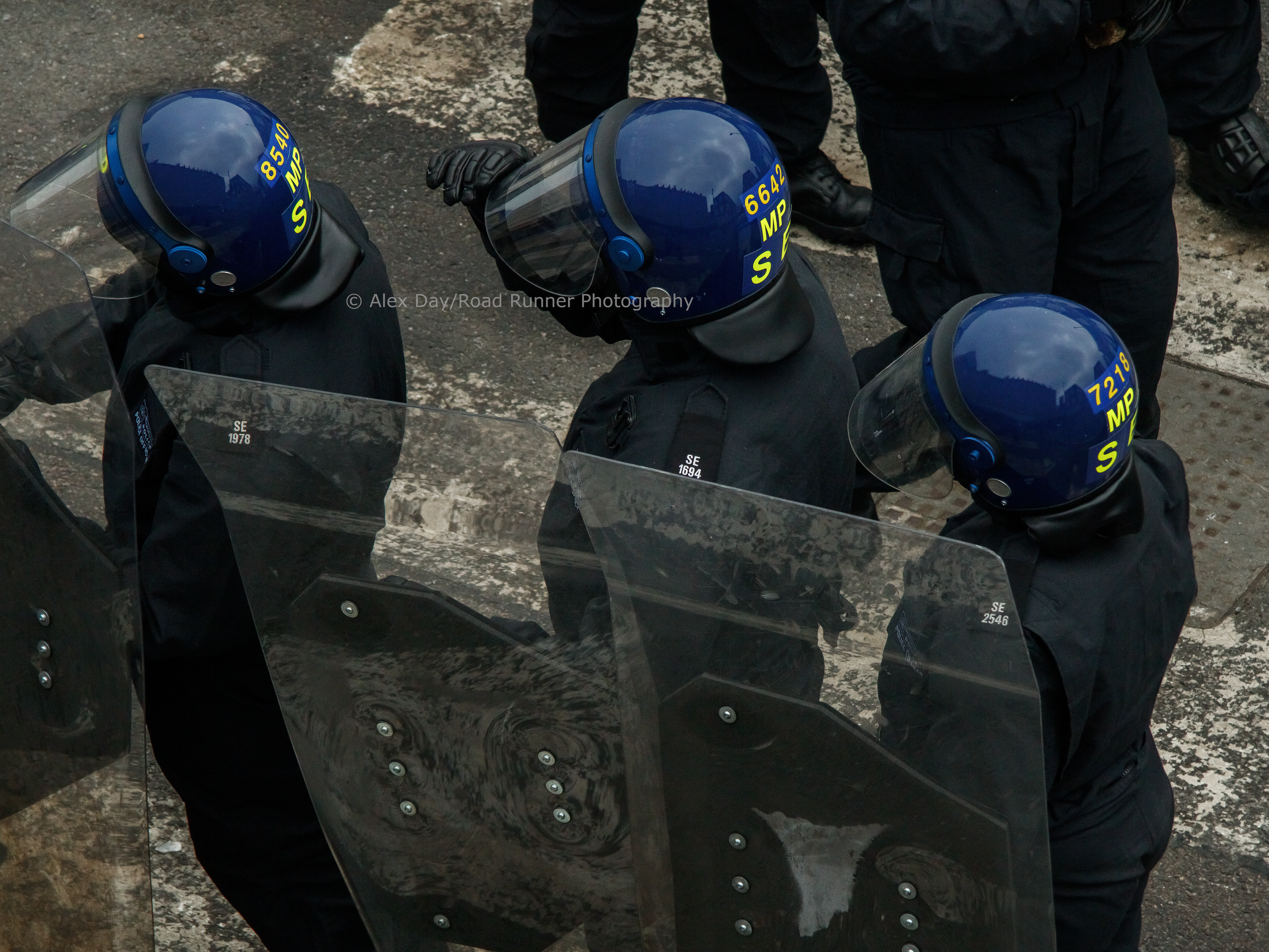 London's Metropolitan Police training in the face of extreme civil disorder