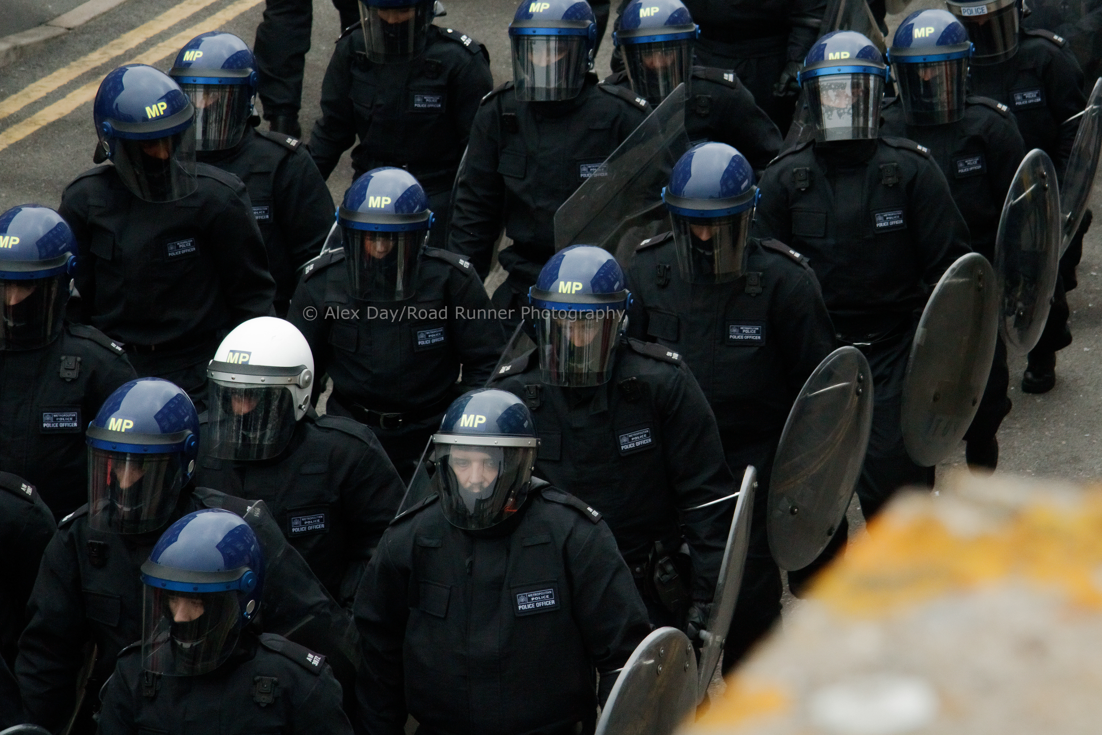 London's Metropolitan Police training in the face of extreme civil disorder