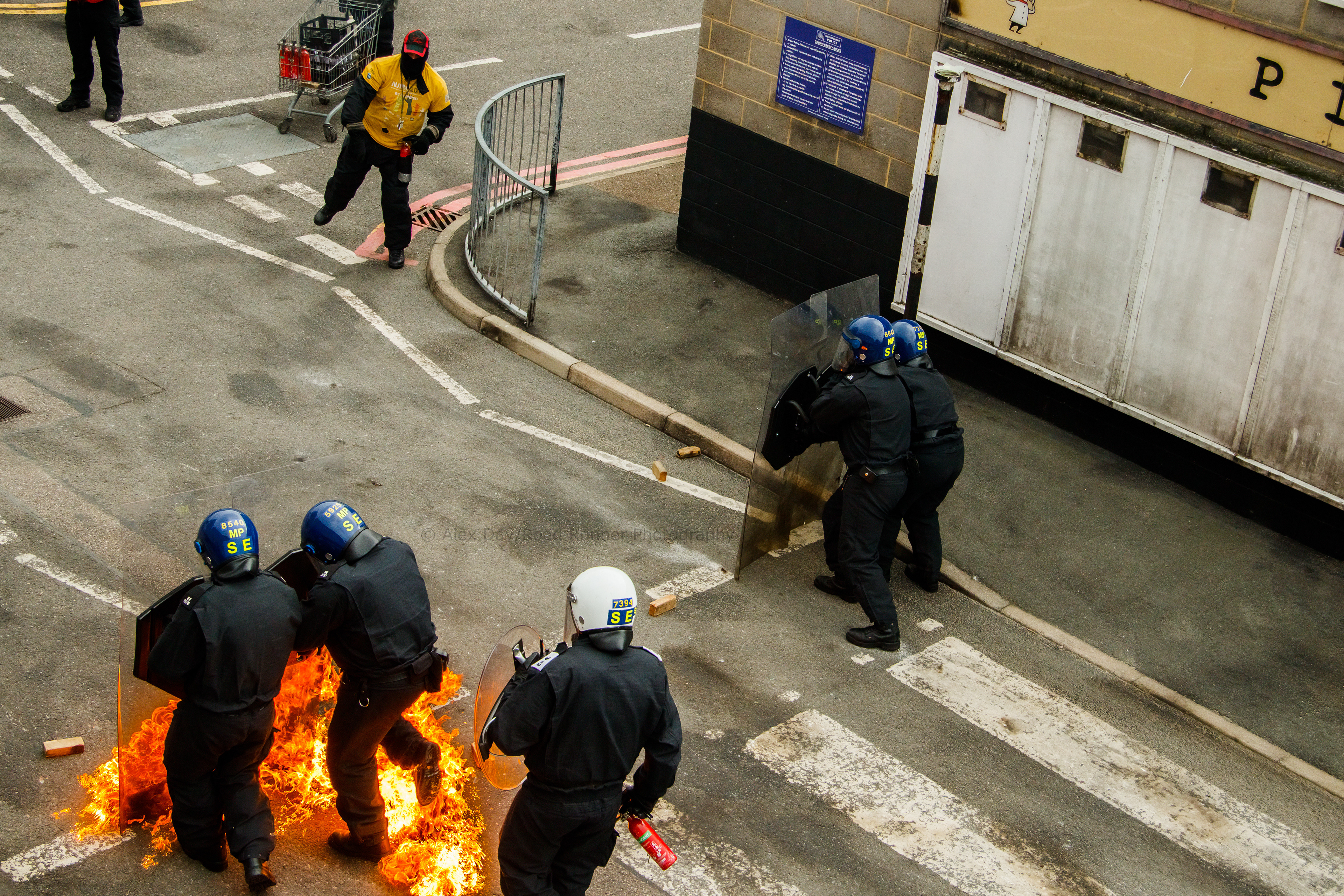 London's Metropolitan Police training in the face of extreme civil disorder
