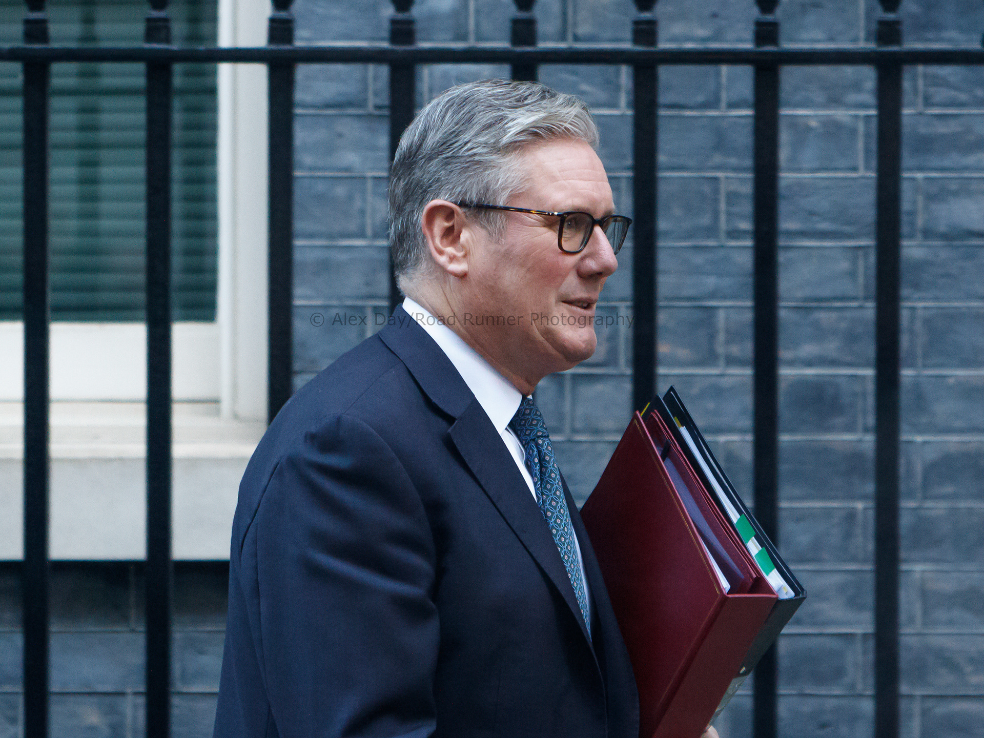 Sir Keir Starmer leaving number 10 Downing Street