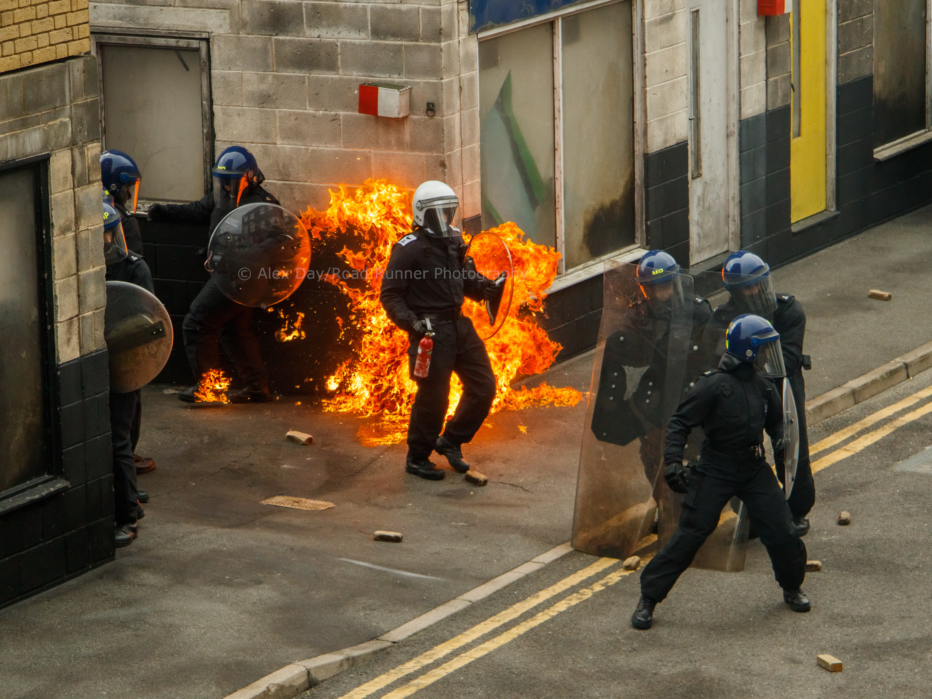 London's Metropolitan Police training in the face of extreme civil disorder