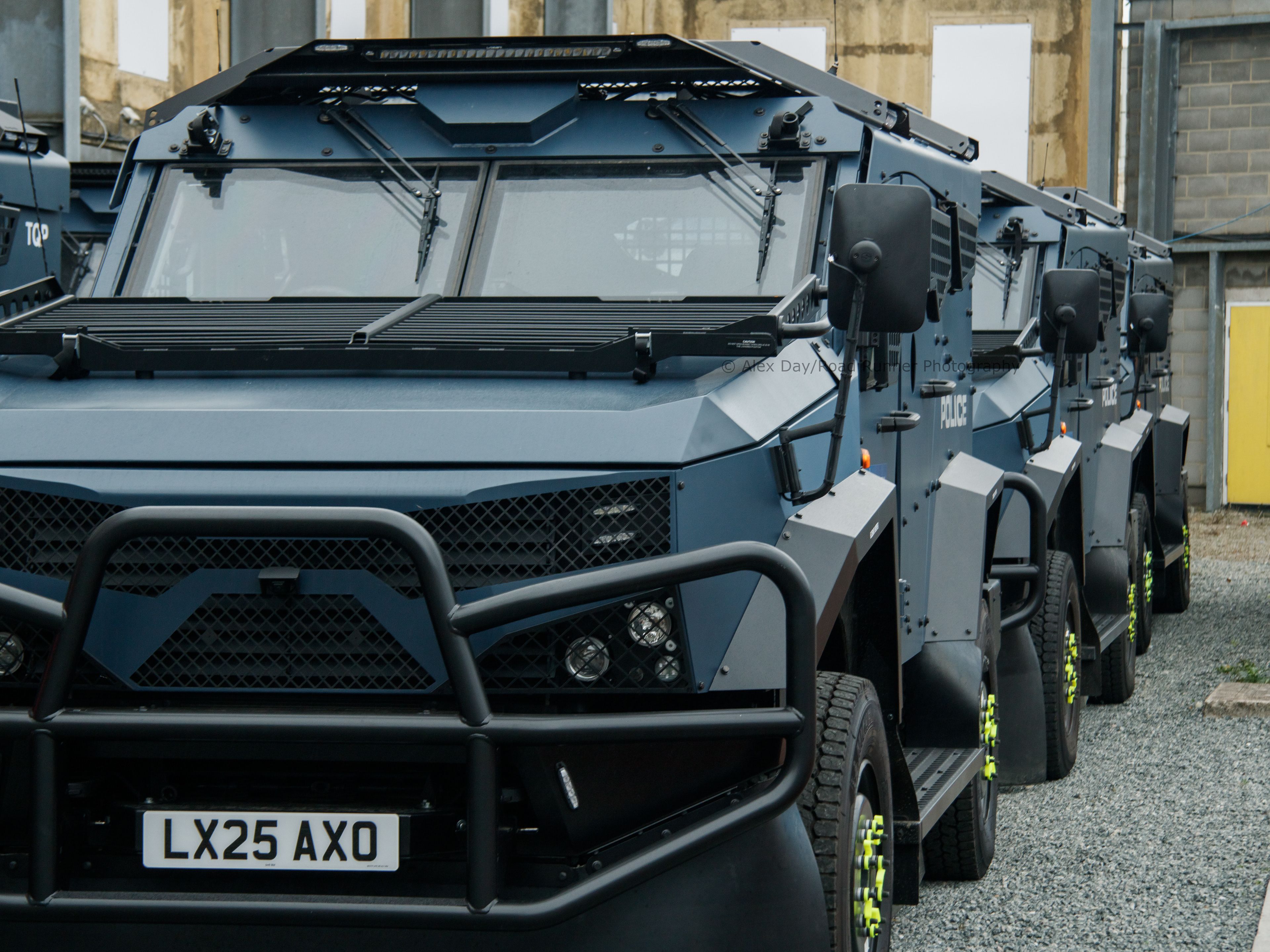 "Battle-tested" armored SandCats used by the Met Police