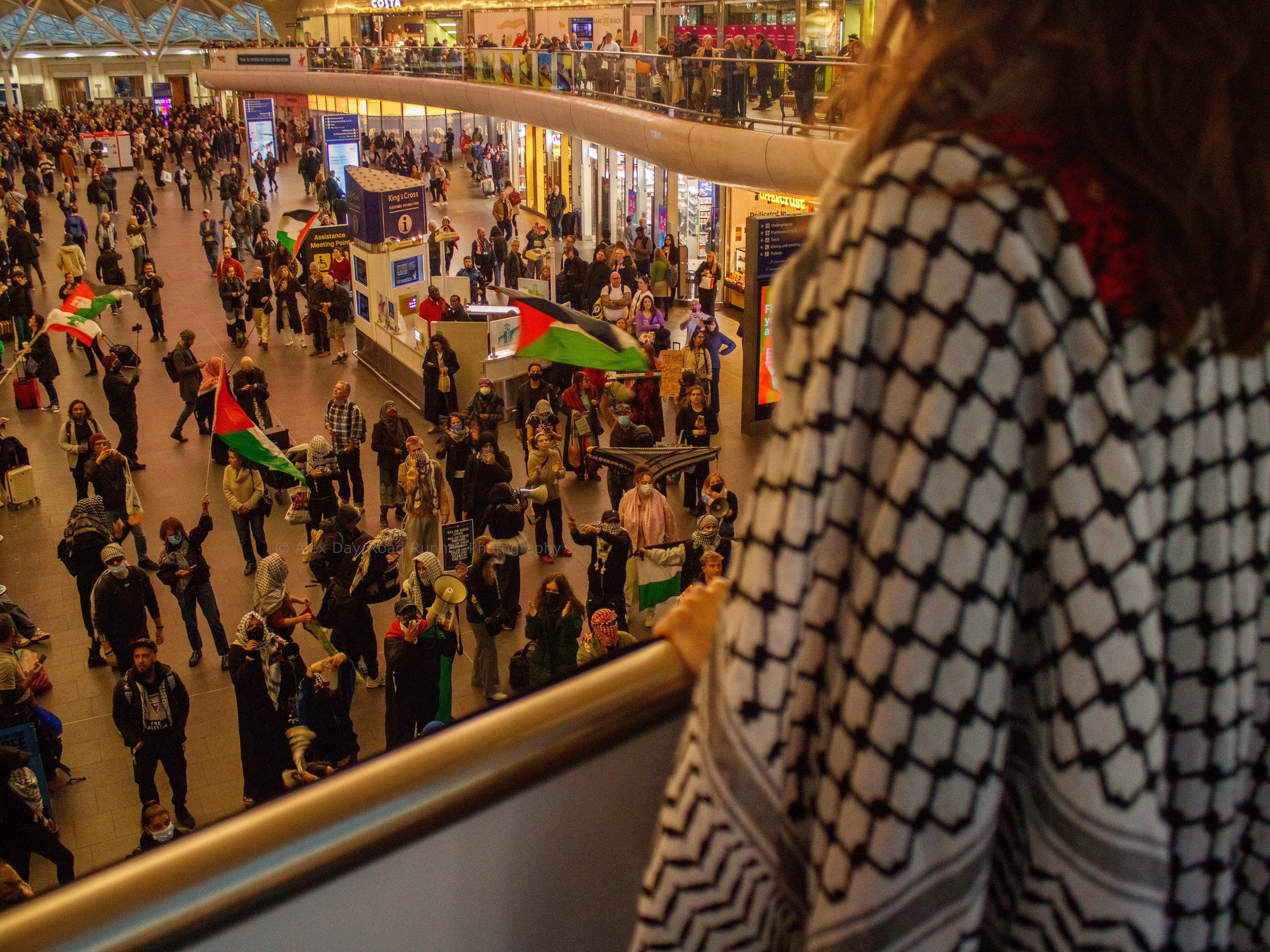 Protesters occupy London Kings Cross Station