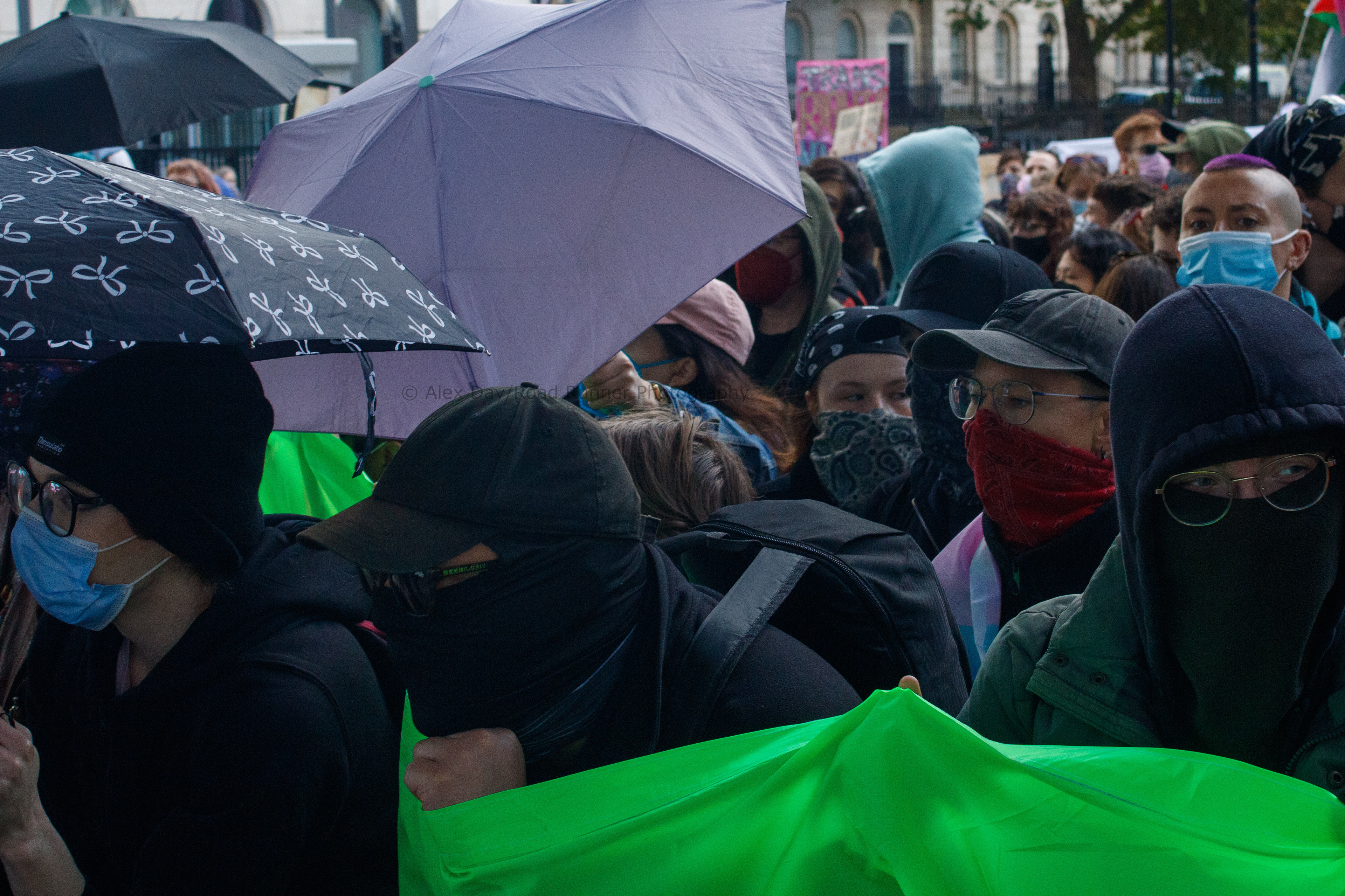 ANTIFA at a transgender rights demo