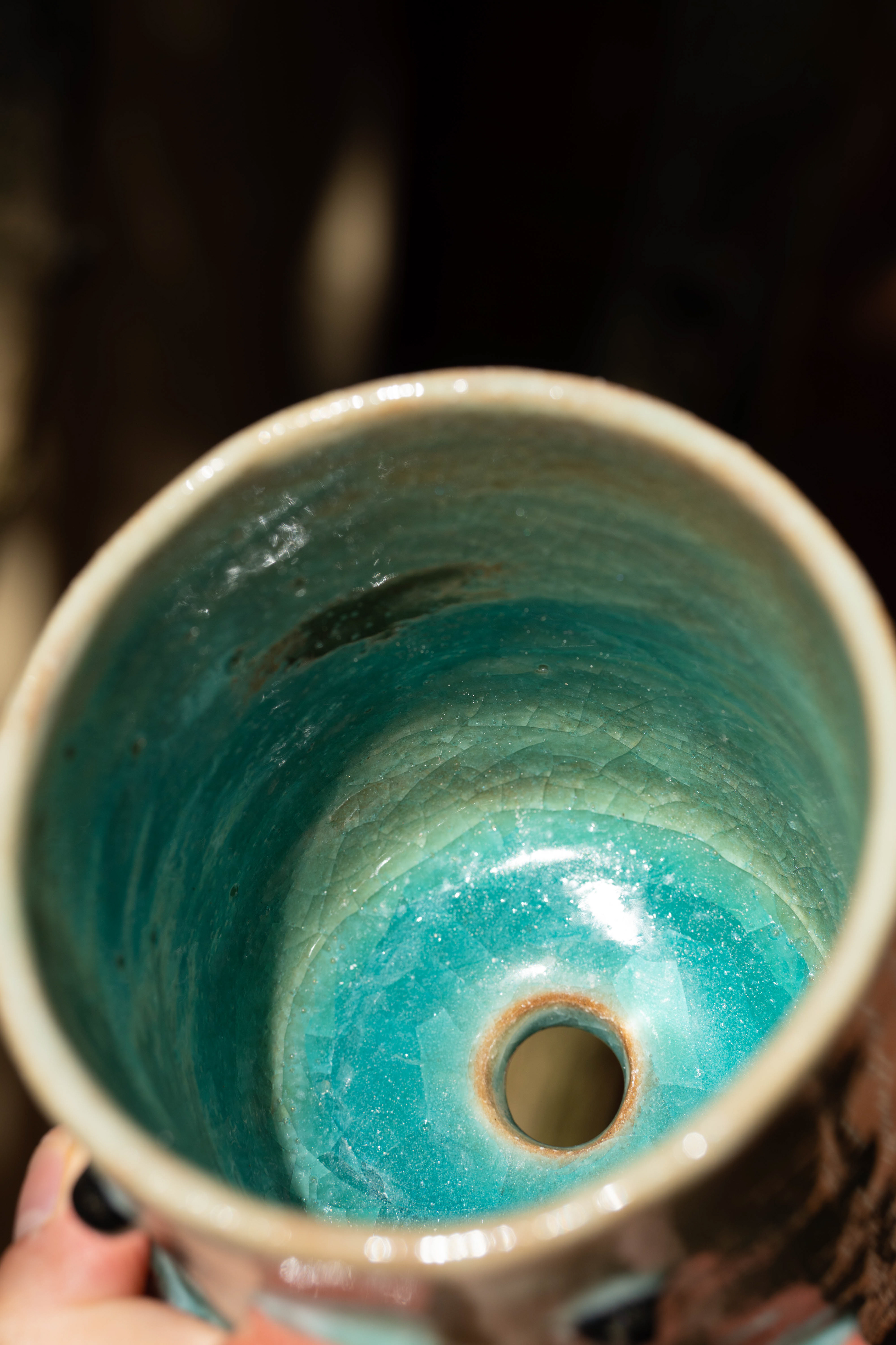 Internal glaze crazing