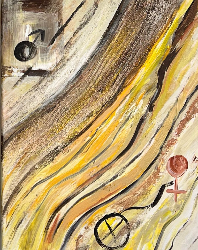 Ohne Titel | Mischtechnik auf Leinwand | 30x40 cm