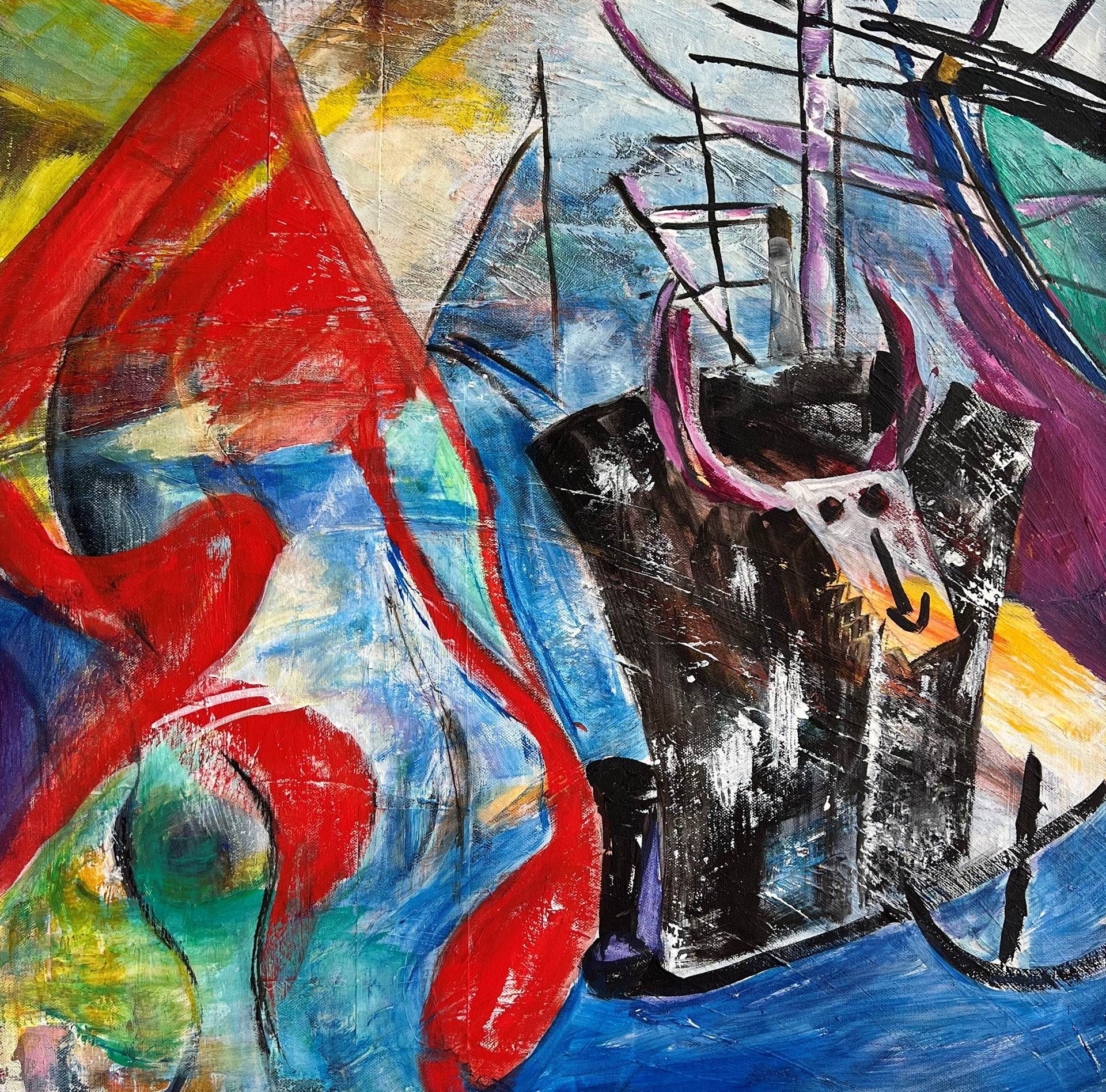 Ohne Titel | Mischtechnik auf Leinwand | 60x60 cm