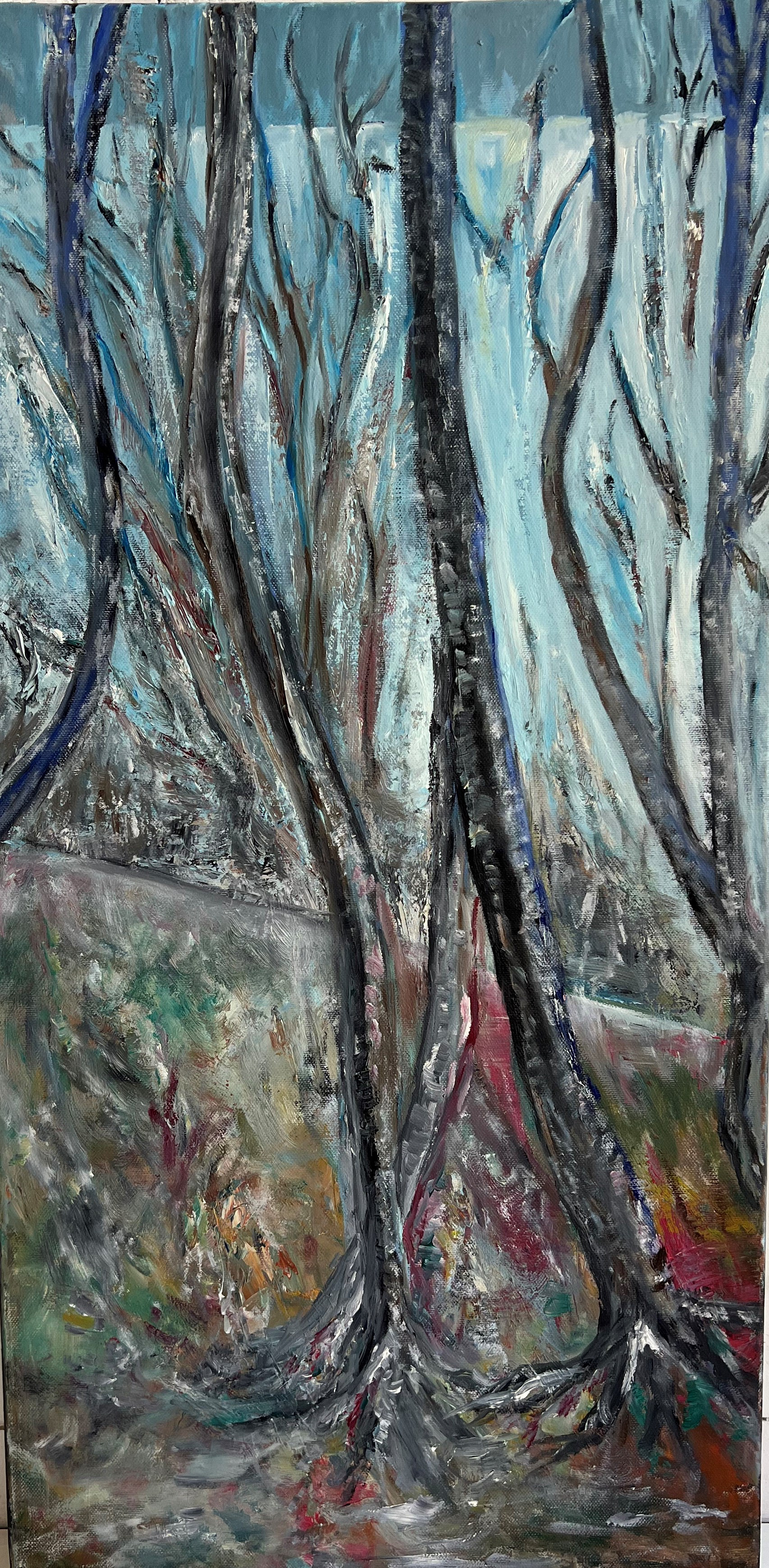 Ohne Titel | Mischtechnik auf Leinwand | 40x80 cm