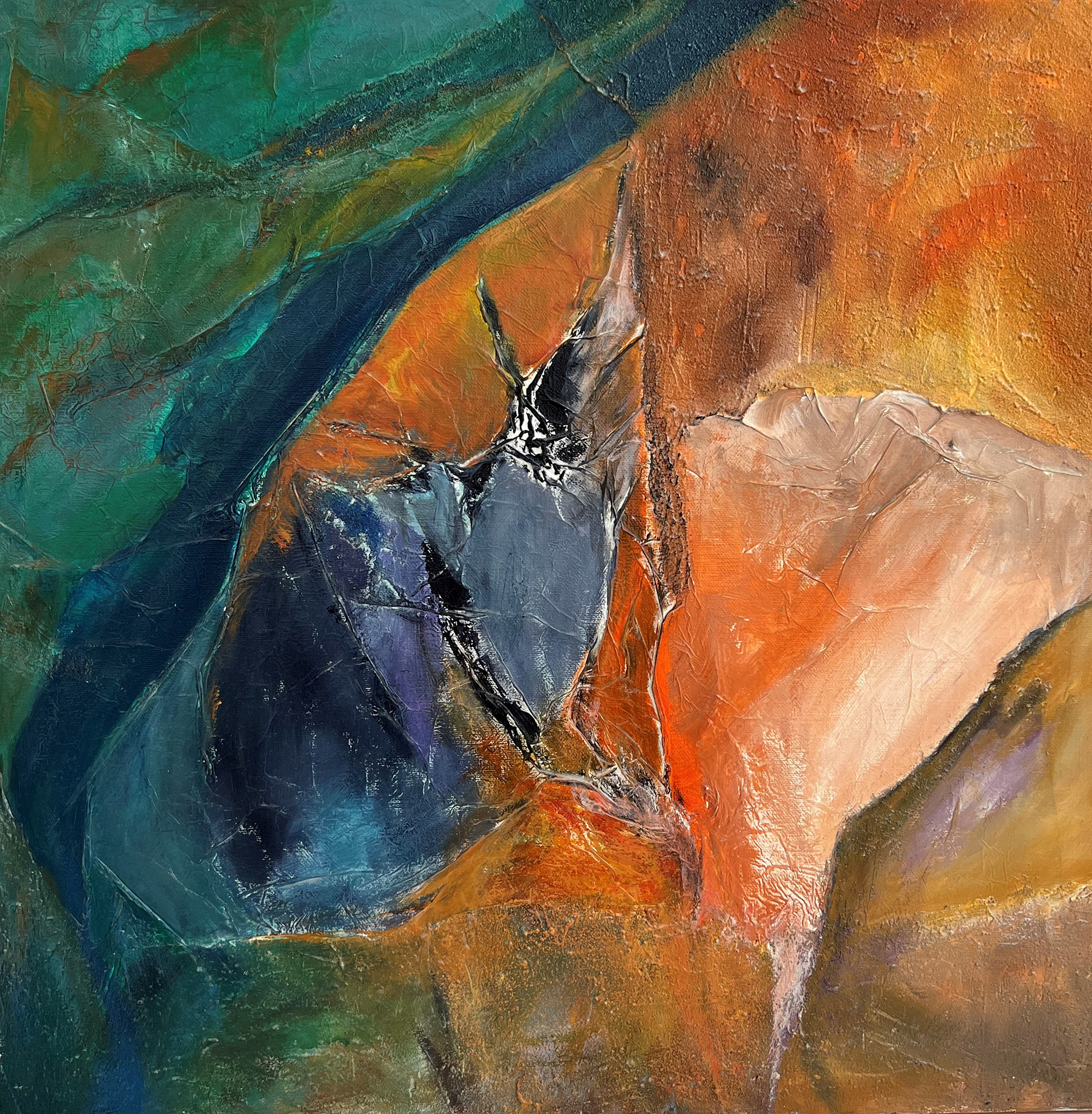 Ohne Titel | Mischtechnik auf Leinwand | 60x60 cm