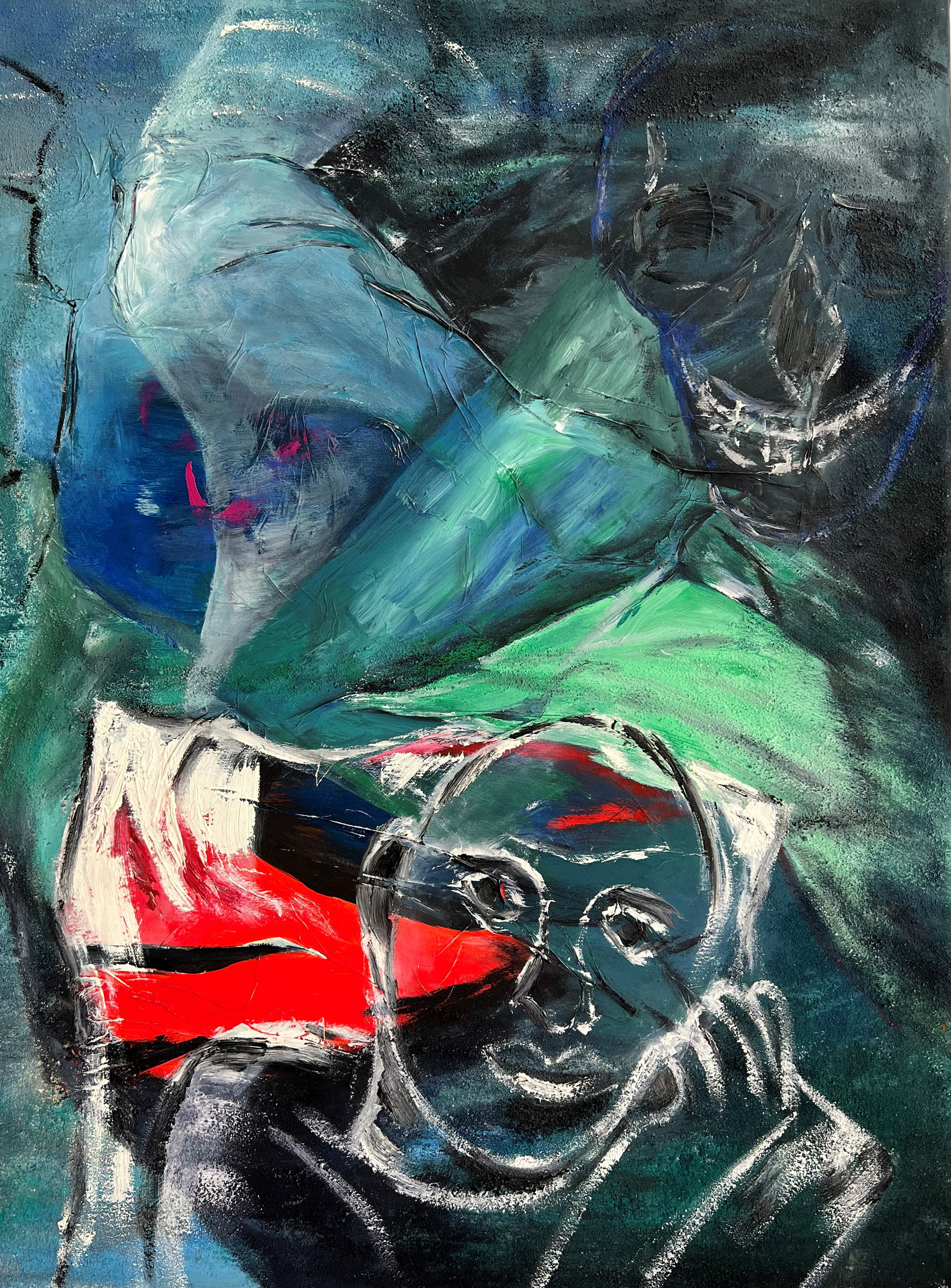 Ohne Titel | Mischtechnik auf Leinwand | 60x80 cm