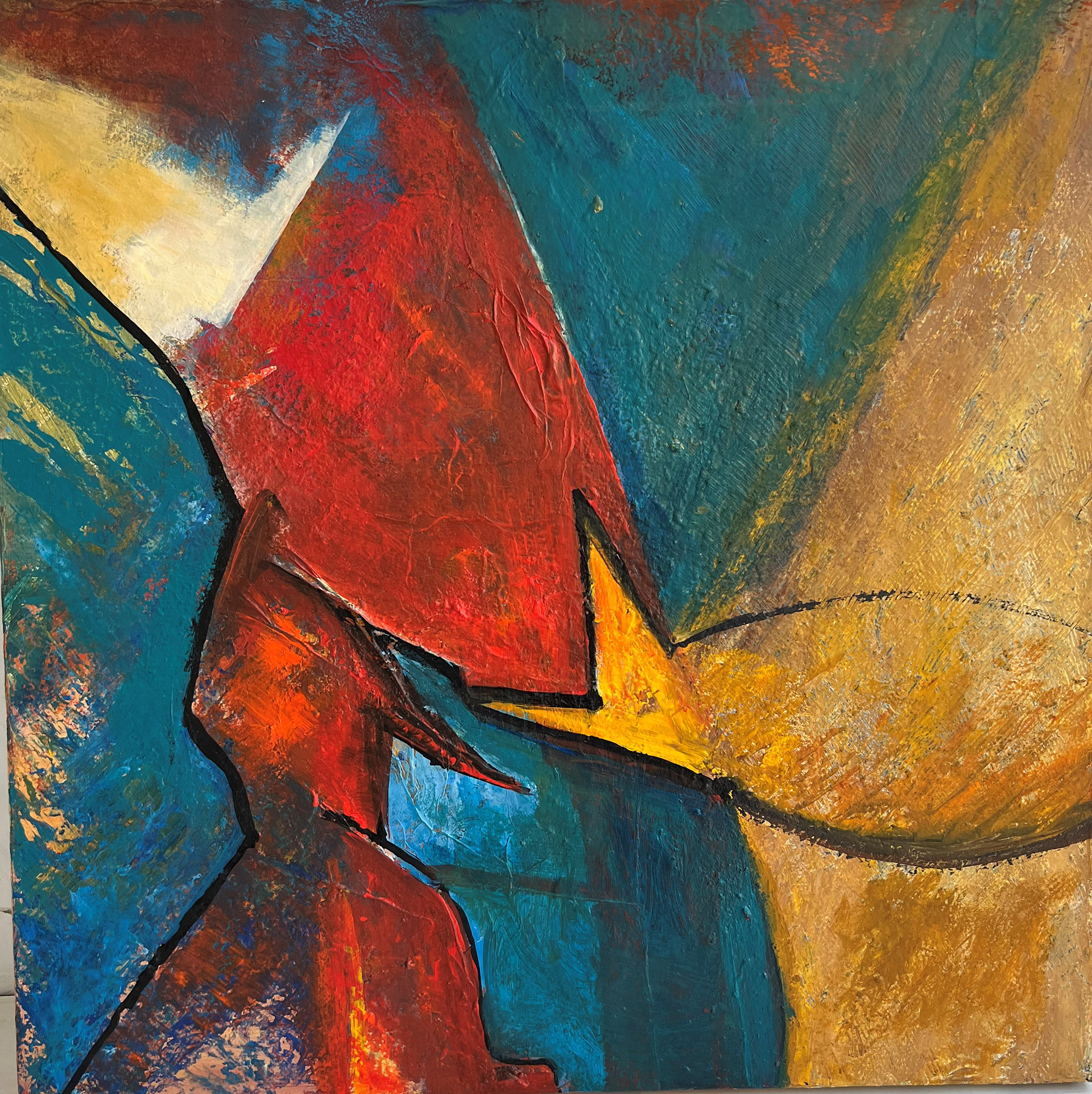 Ohne Titel | Mischtechnik auf Leinwand | 60x60 cm