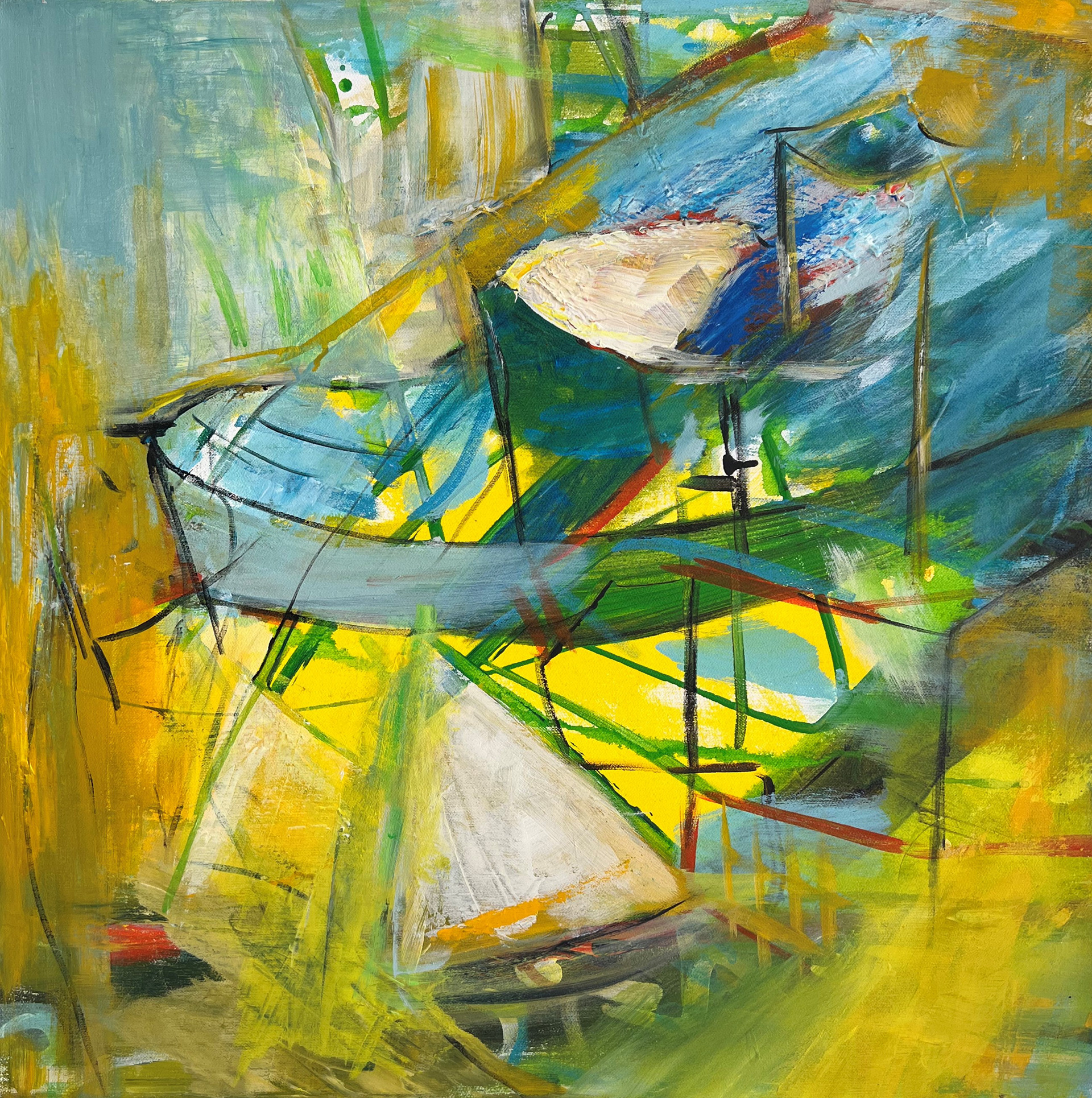 Ohne Titel | Mischtechnik auf Leinwand | 60x60 cm