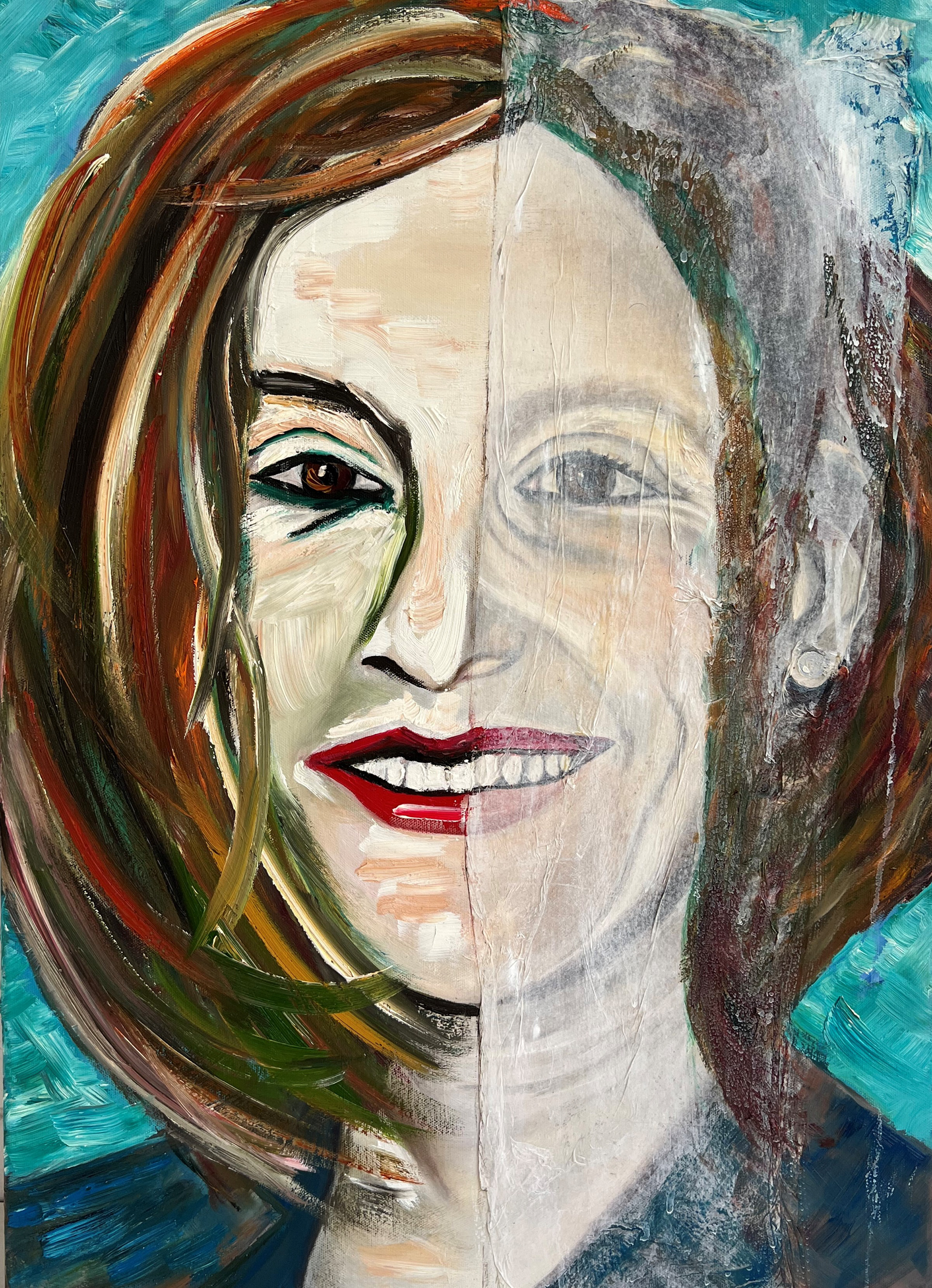 "Ulrike" | Mischtechnik auf Leinwand | 50x70 cm