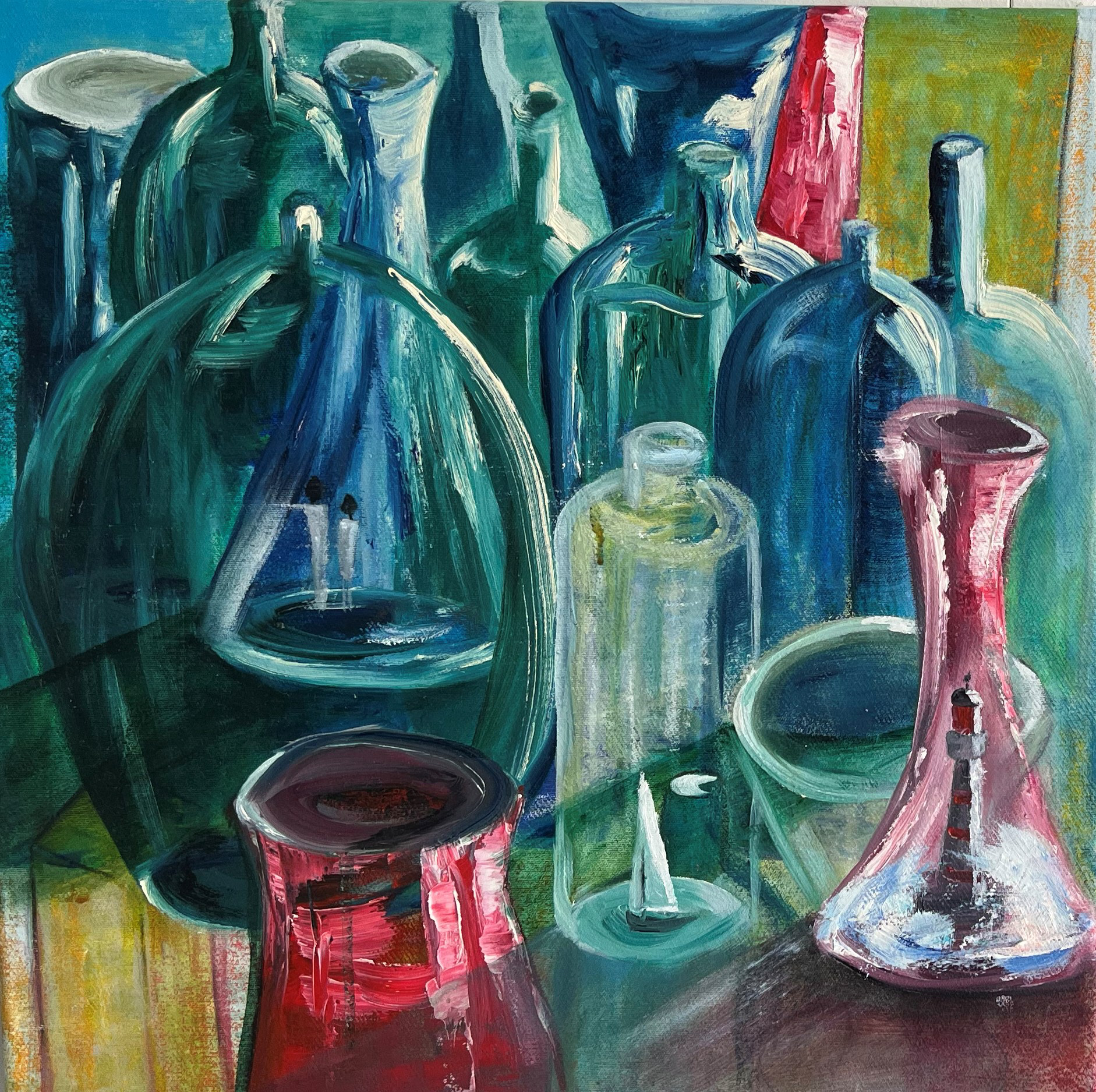 Ohne Titel | Mischtechnik auf Leinwand | 40x40 cm