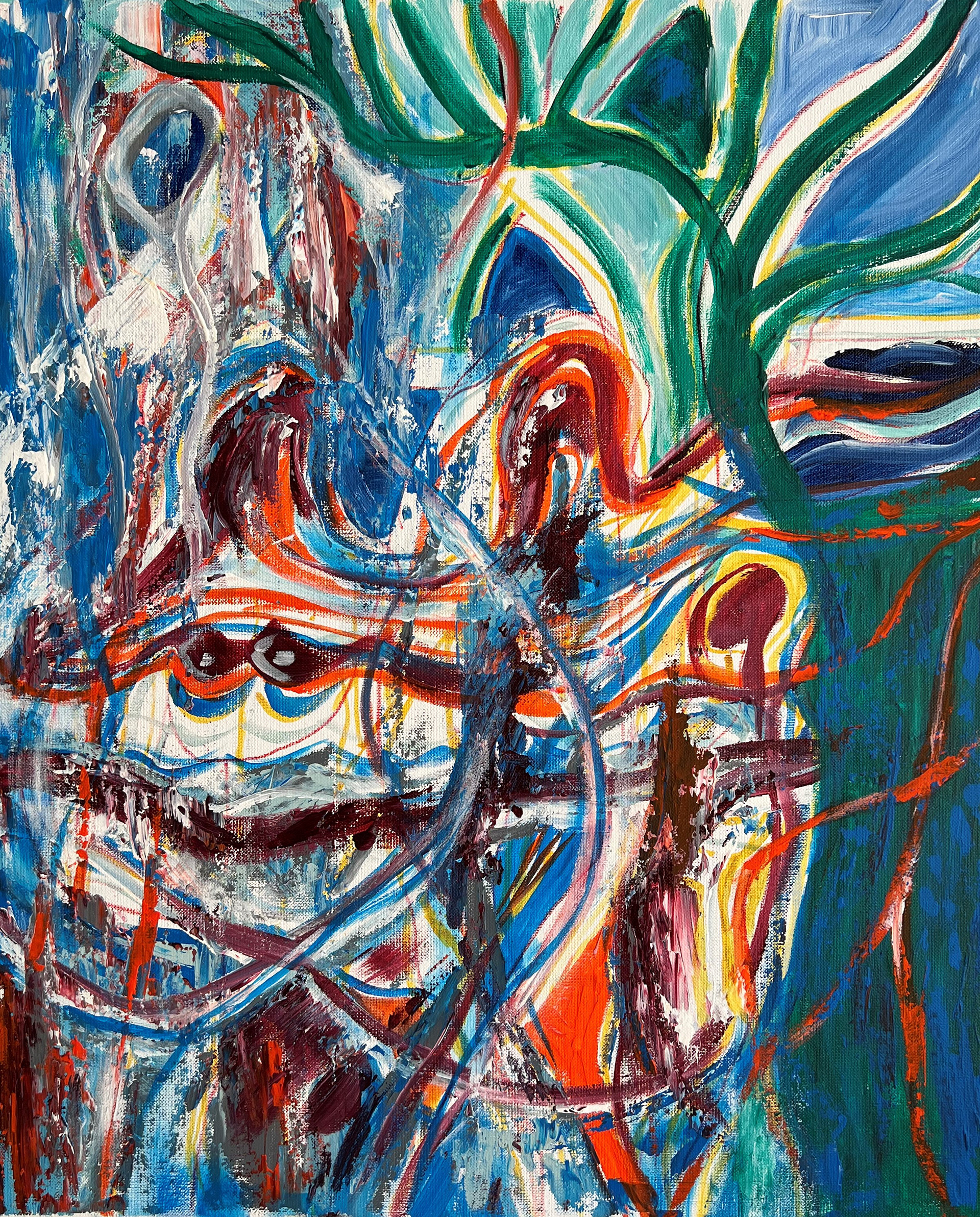 Ohne Titel | Mischtechnik auf Leinwand | 50x60 cm