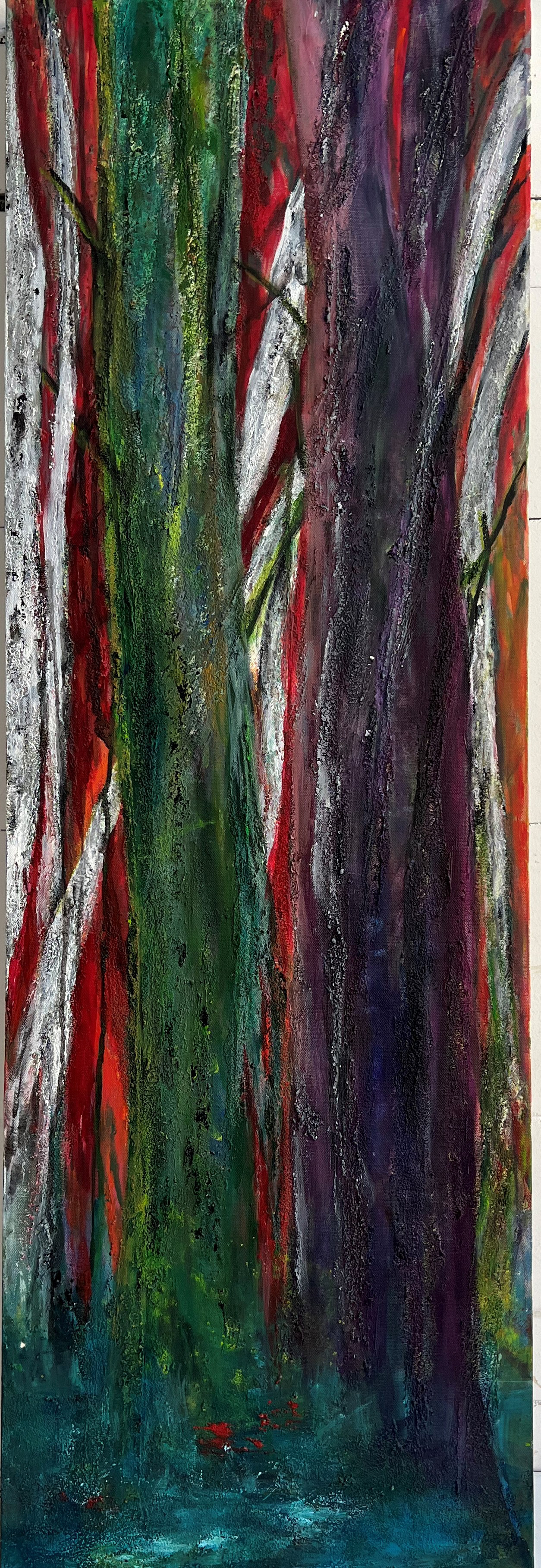 Ohne Titel | Mischtechnik auf Leinwand | 40x120 cm