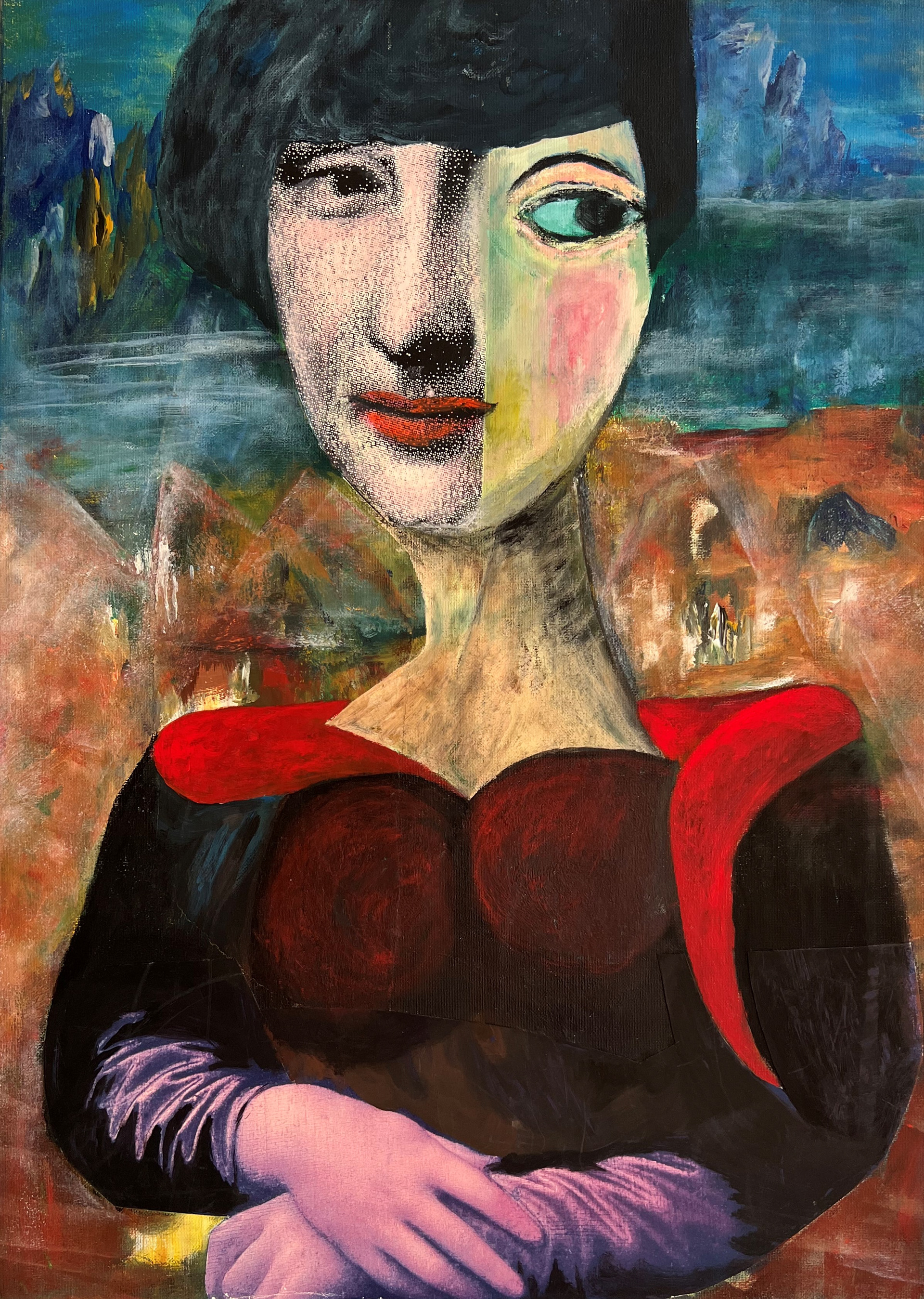 Ohne Titel | Mischtechnik auf Leinwand | 50x70 cm