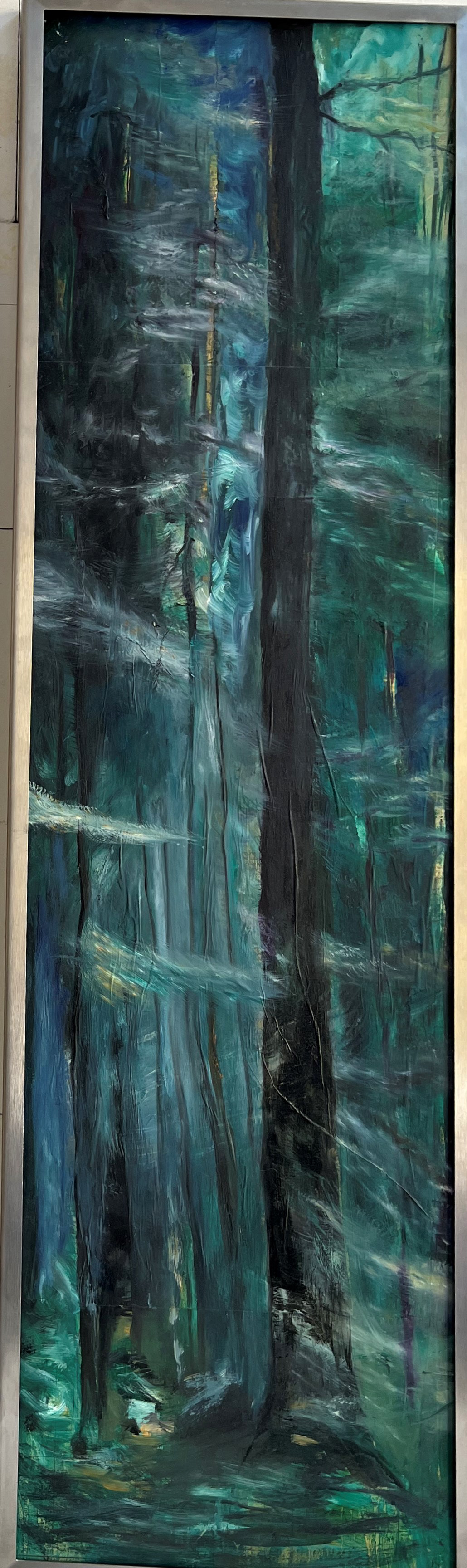 Ohne Titel | Mischtechnik auf Leinwand mit Rahmen | 36x124,5 cm